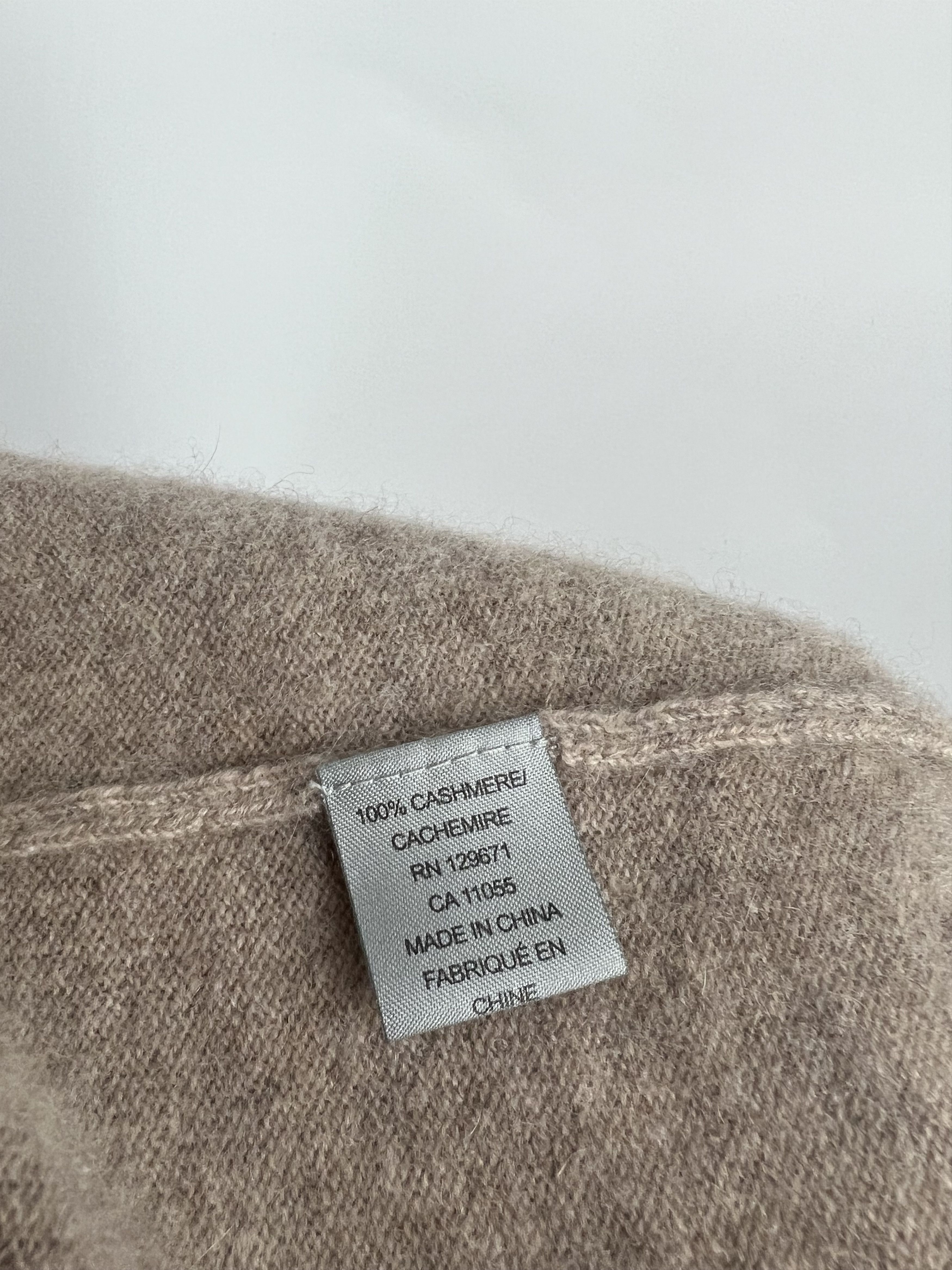 360Cashmere 360 Cashmere Women's Beige 100% Cashmere Long Sleeve Dress Size M / US 6-8 / IT 42-44 - 8 Thumbnail