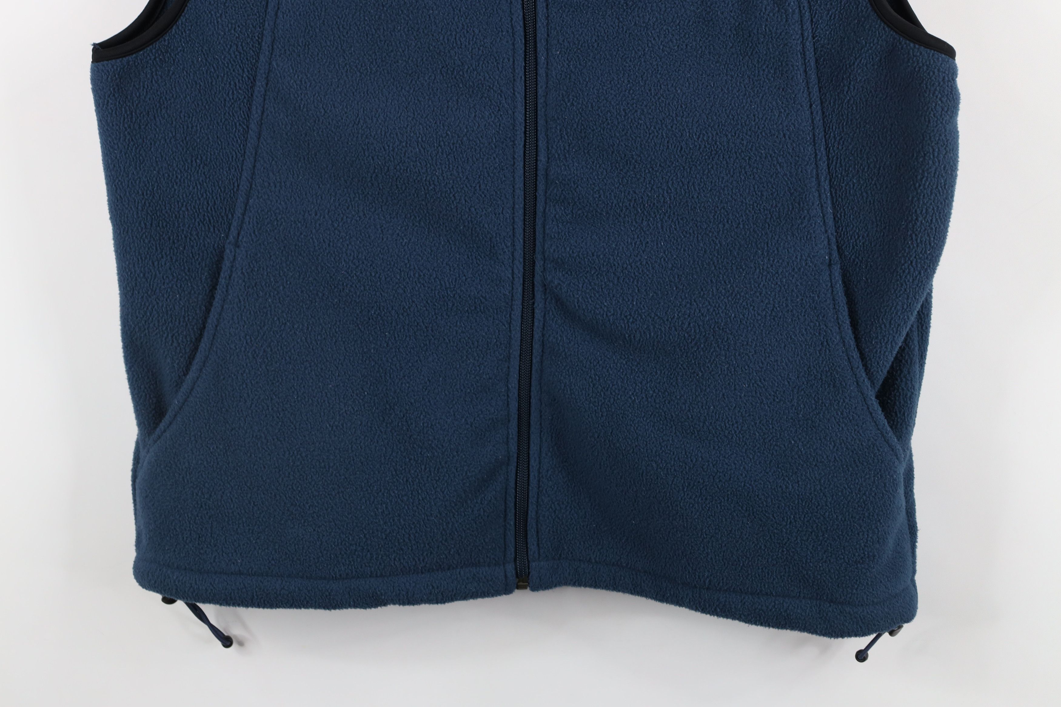 Cabelas × Vintage Vintage 90s Cabelas Blank Full Zip Fleece Vest Jacket Blue Size US M / EU 48-50 / 2 - 3 Thumbnail