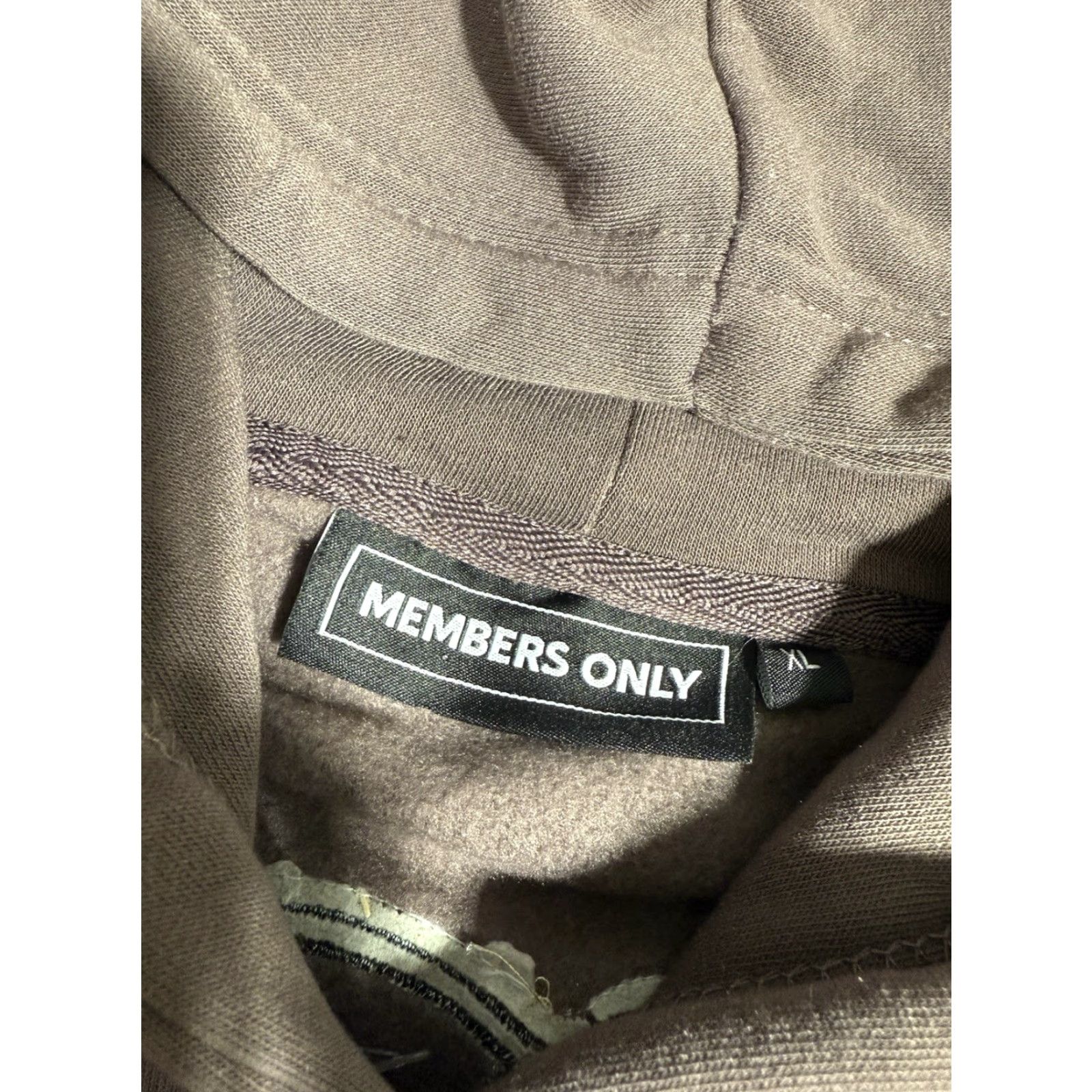 Members Only Members Only Hoodie Pullover Men XL NWT Sewn on Bear Patch Embroidered Together Emperador Color Size US XL / EU 56 / 4 - 4 Thumbnail