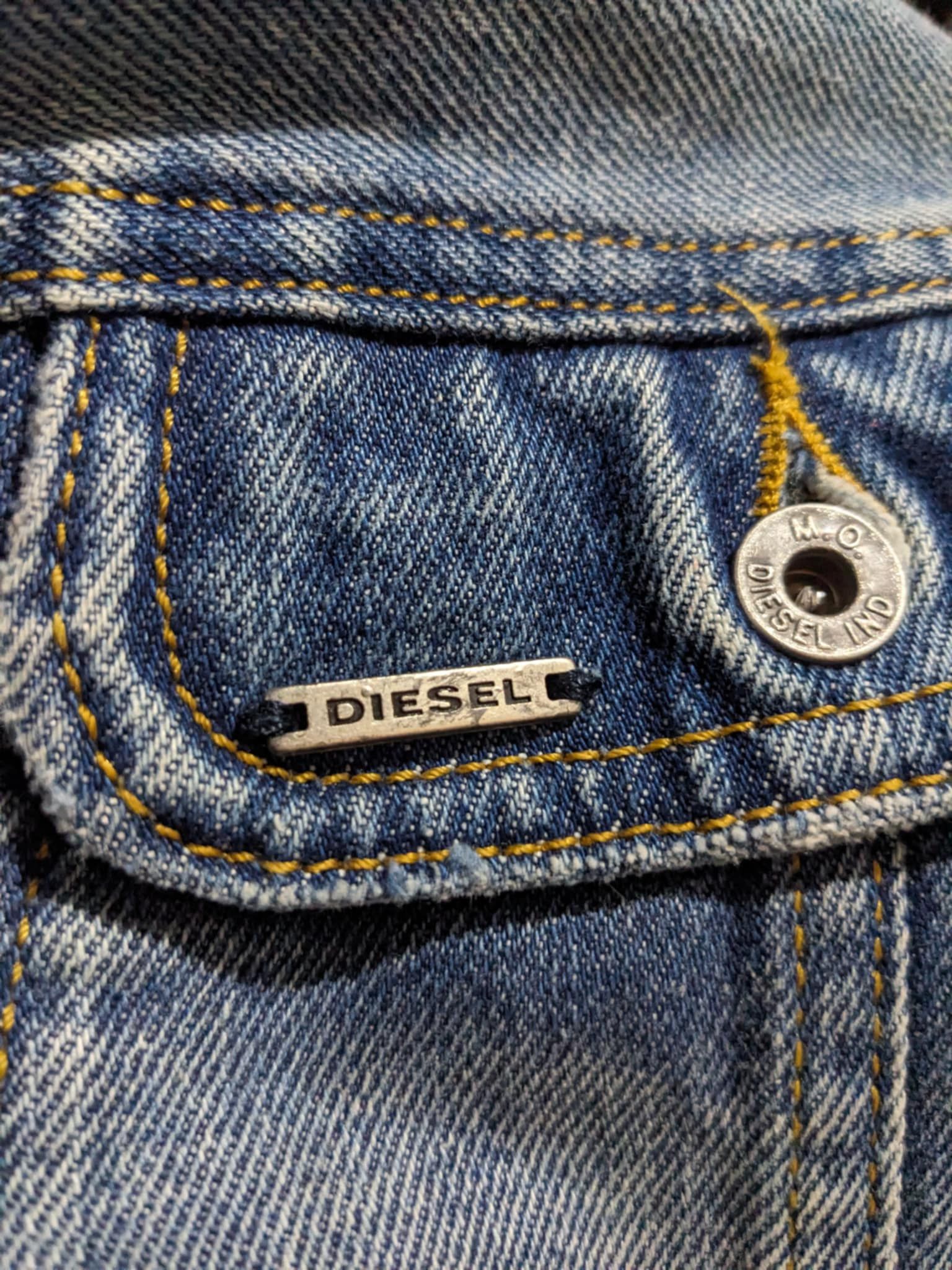 Diesel DIESEL GREGG Denim Trucker Jacket Flap Pocket Colllar Blu XL Size US XL / EU 56 / 4 - 3 Thumbnail