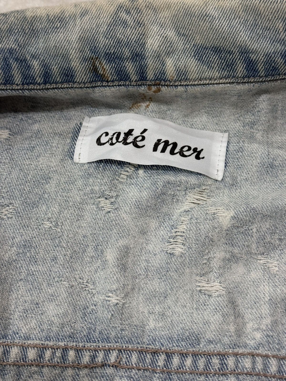 Denime Japanese Brand Denime Jacket Zipper Distressed Design Size US M / EU 48-50 / 2 - 14 Thumbnail