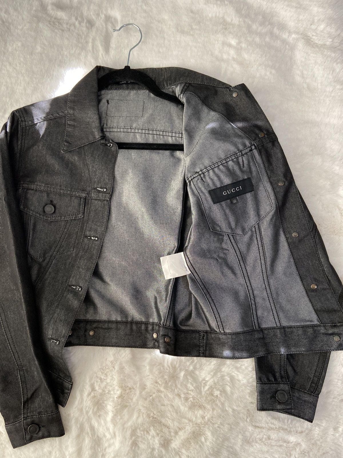 Gucci × Tom Ford Gucci Tom Ford Waxed Trucker Jacket Size US S / EU 44-46 / 1 - 4 Thumbnail
