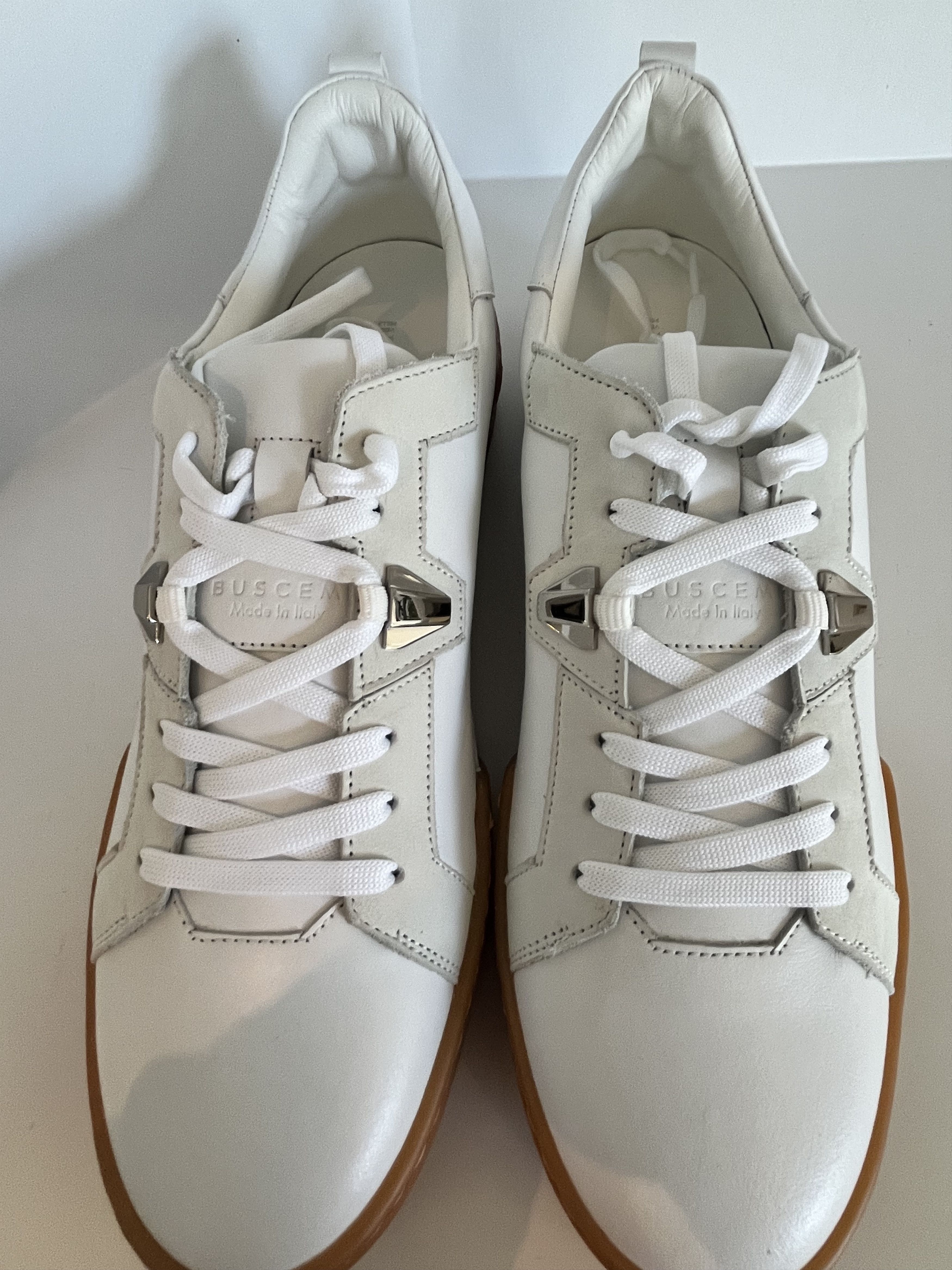 Buscemi Nubuck White Leather Sneaker Size US 9 / EU 42 - 2 Thumbnail