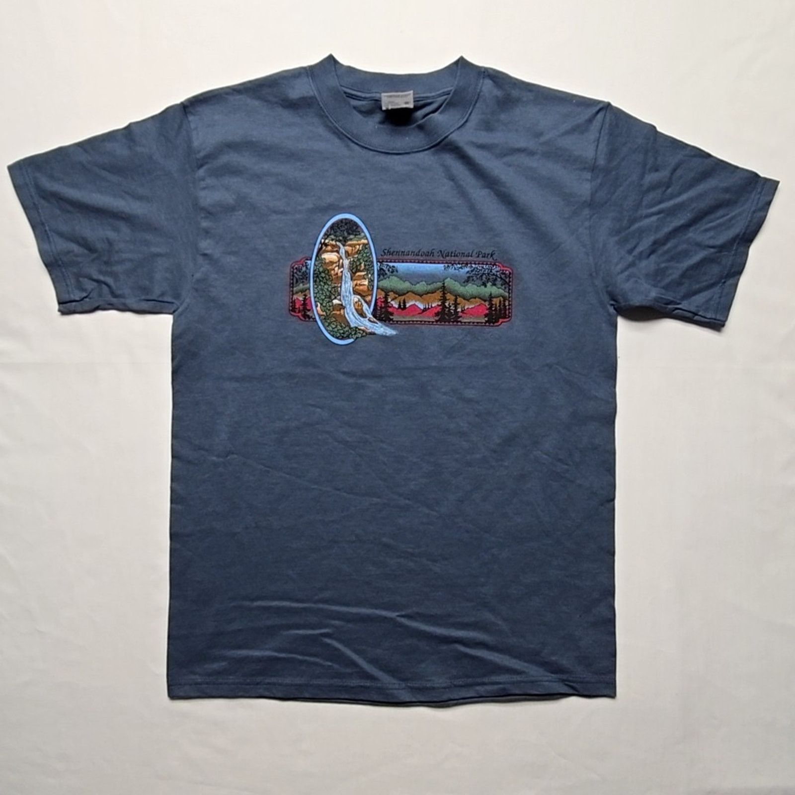 Anvil Vintage Shenandoah National Park Blue Medium Nature Tee Size US M / EU 48-50 / 2 - 1 Thumbnail