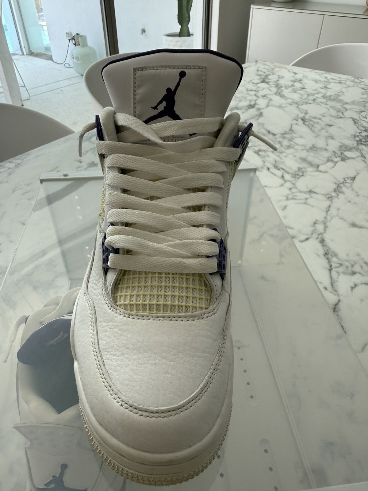 Jordan Brand Jordan 4 Retro Metallic Purple Size US 10 / EU 43 - 5 Thumbnail