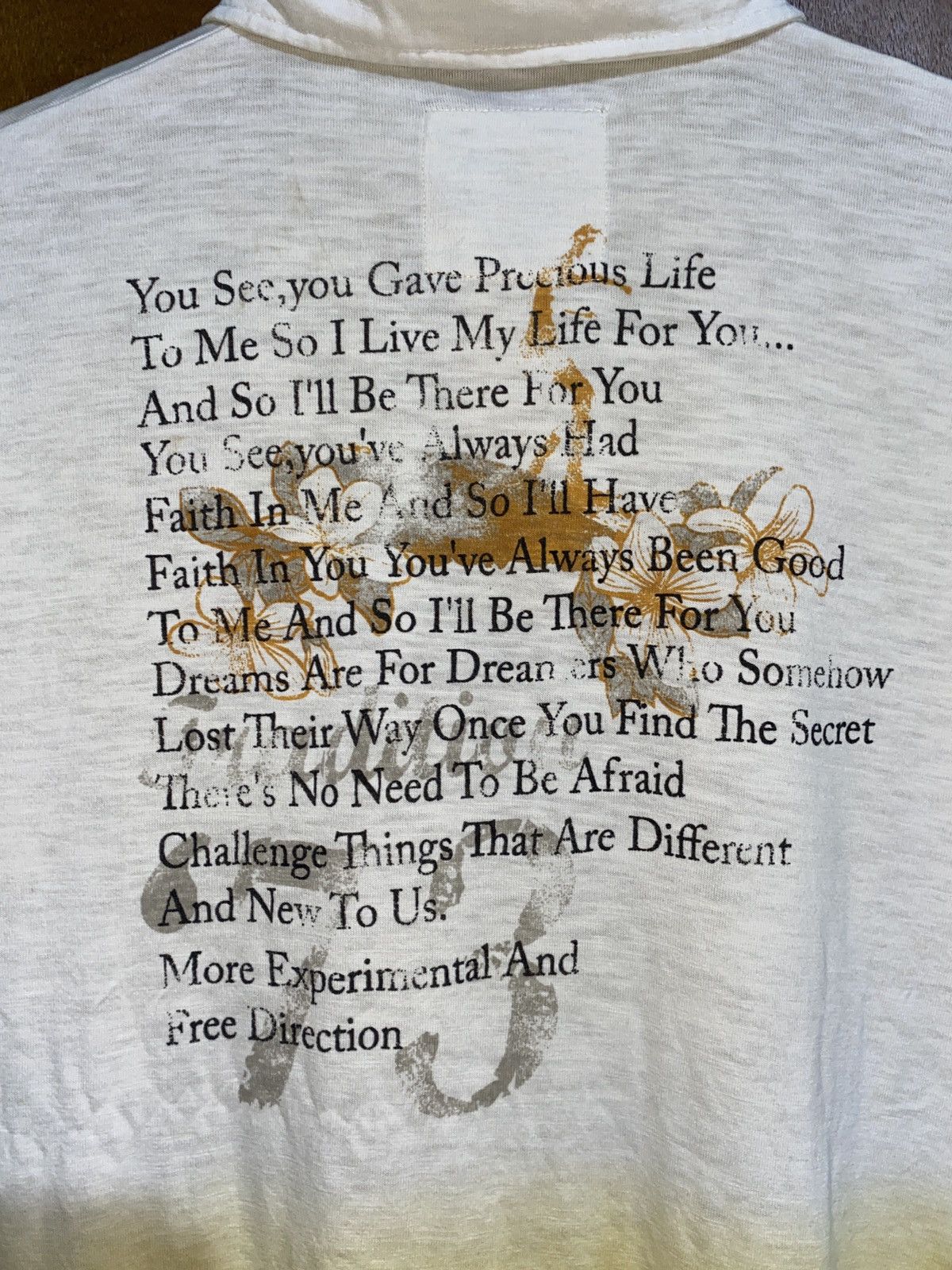 Japanese Brand × Vintage Vintage Buttons Shirt Time flies poem Size US M / EU 48-50 / 2 - 4 Thumbnail