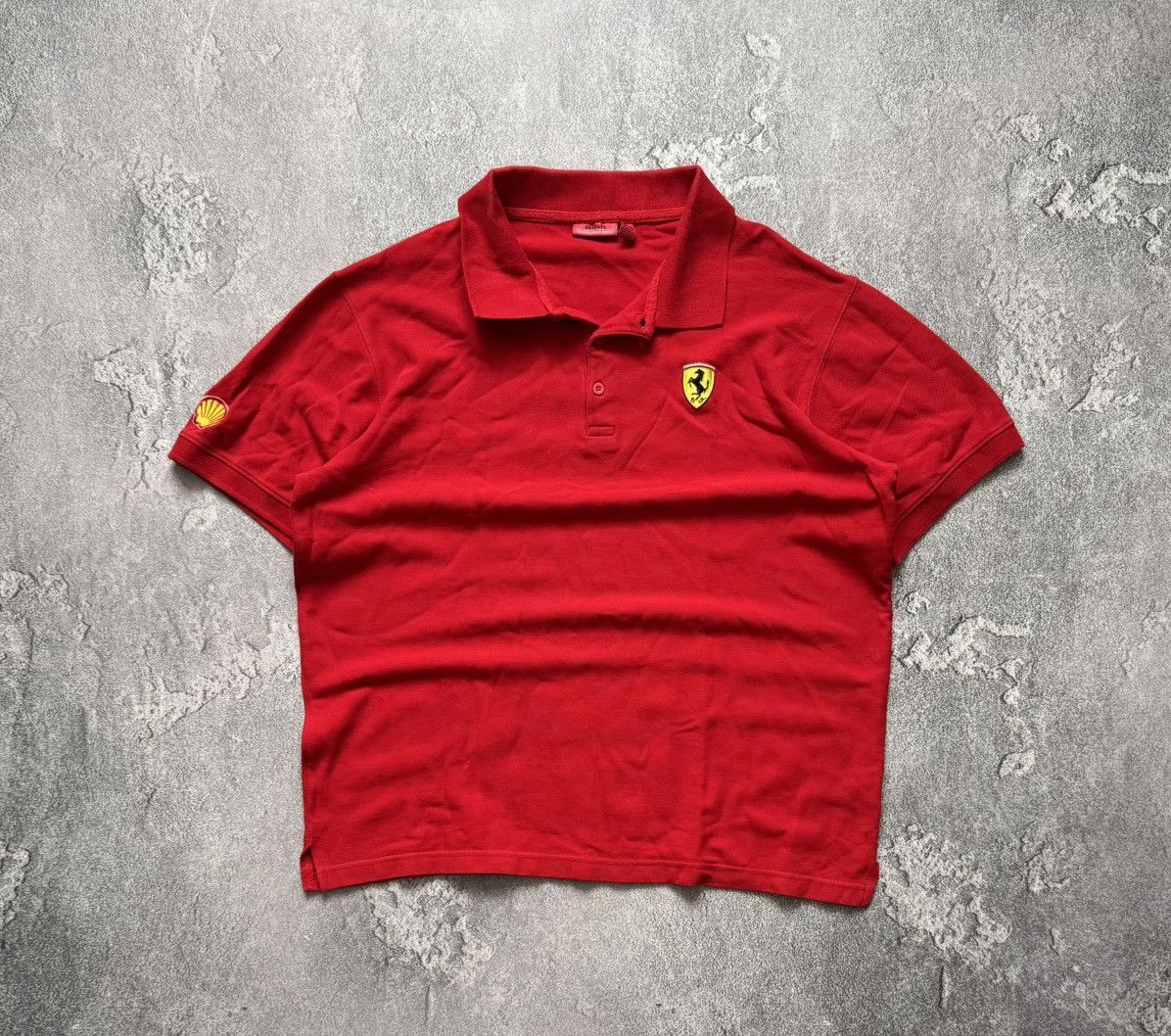 Ferrari × Vintage Ferrari XL Red polo tee T-shirt tank racing Size US XL / EU 56 / 4 - 4 Thumbnail