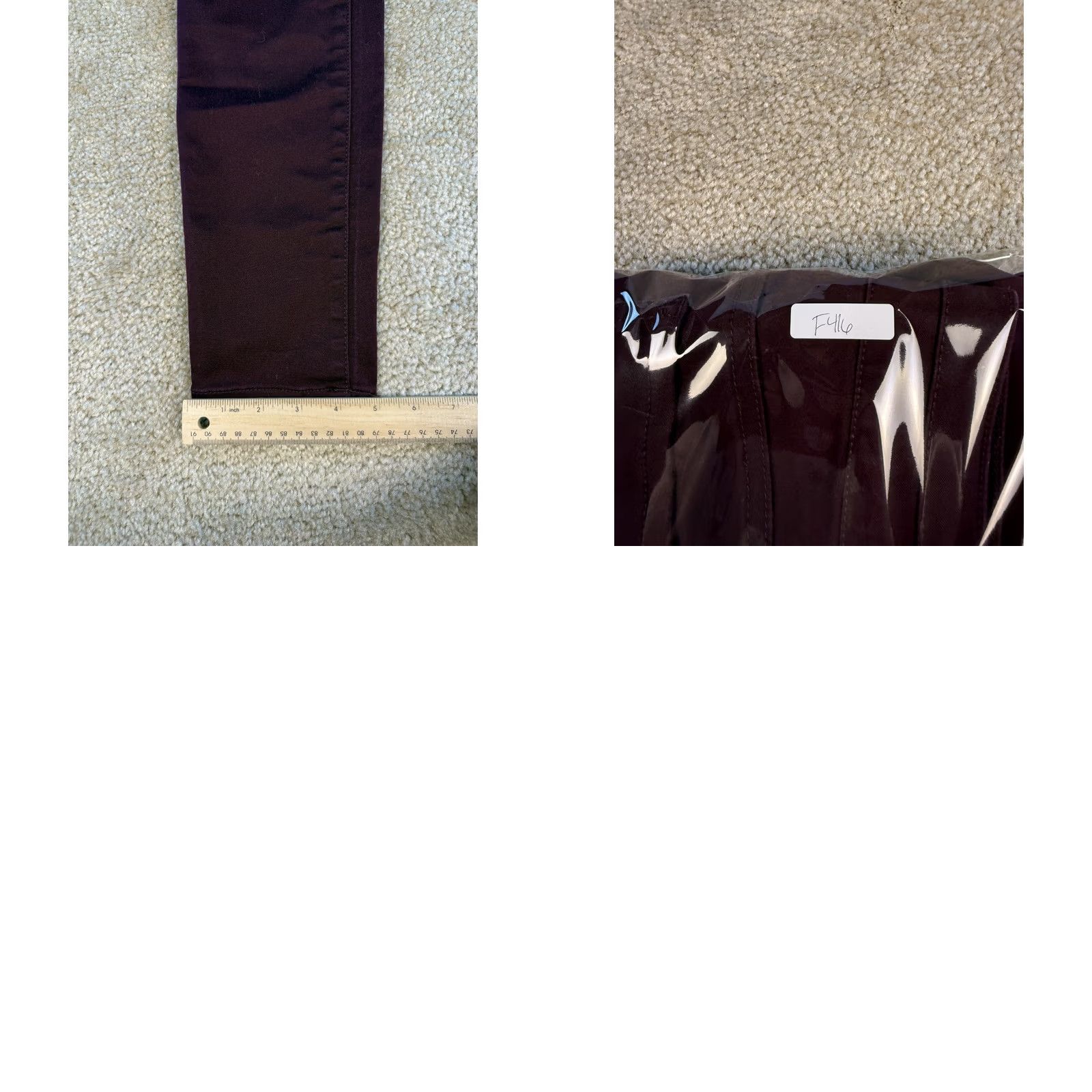 Vintage New York & Company Red Burgundy Size XS High Waist Pull-on Legging Soho Size 28" / US 6 / IT 42 - 9 Thumbnail