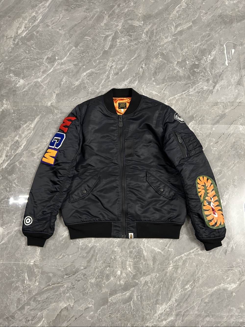Bape A Bathing Ape Shark Bomber Jacket Size L Size US L / EU 52-54 / 3 - 1 Thumbnail