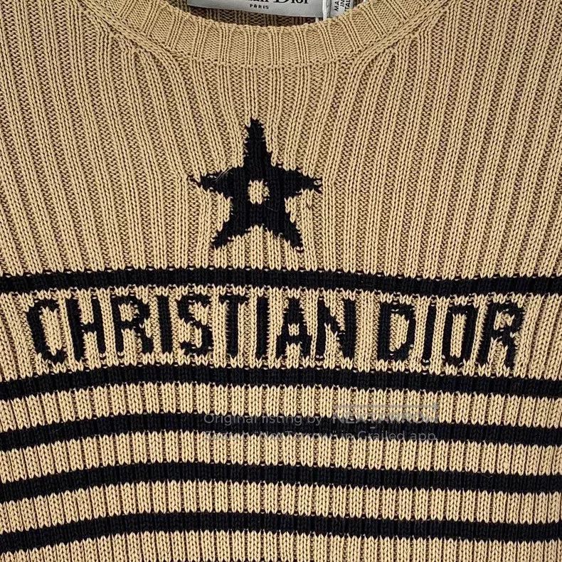 Dior Dior Dark brown logo letter striped cotton round-neck shor Size XXS / US 00 / IT 34 - 4 Thumbnail