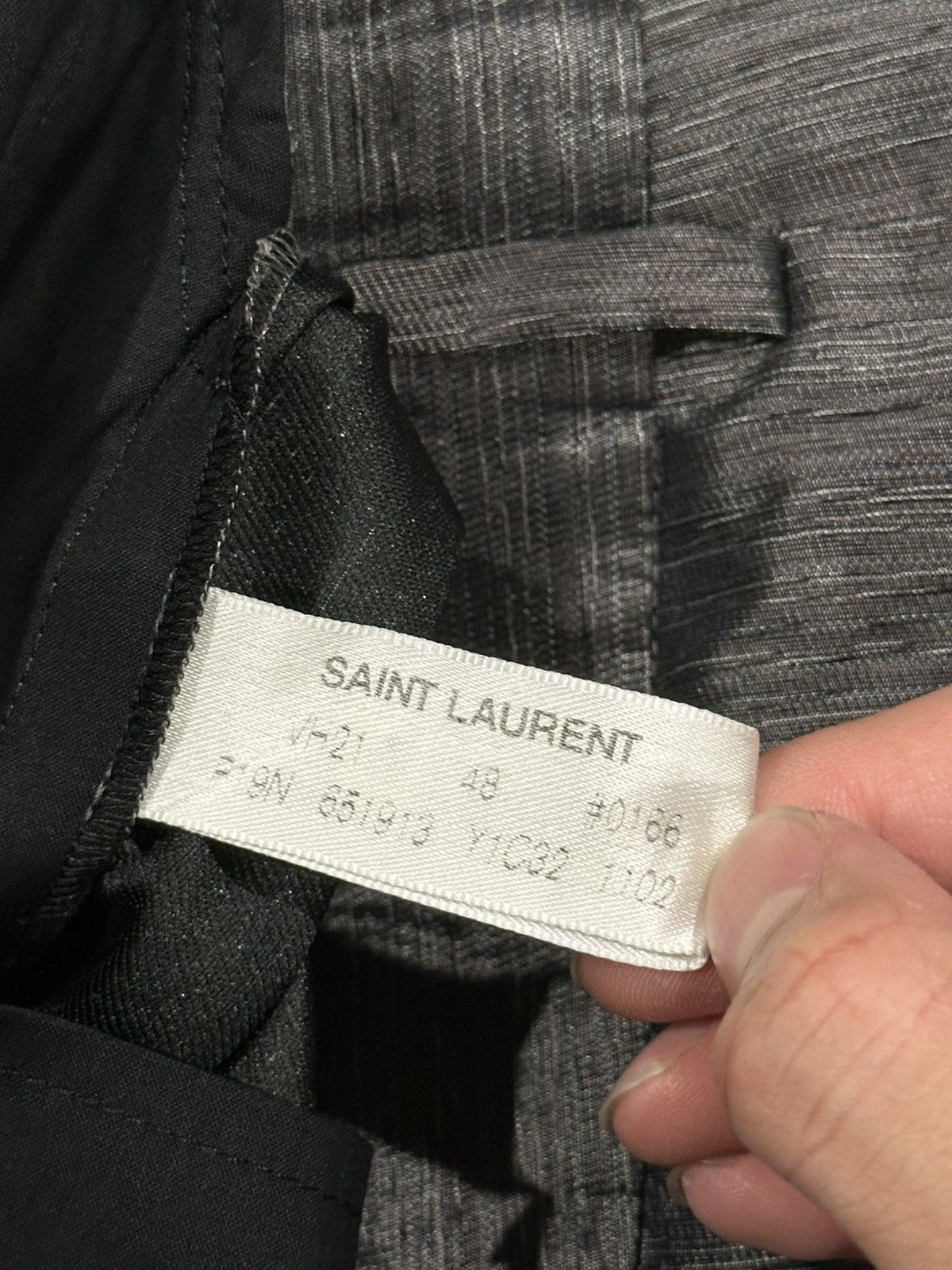 Saint Laurent Paris VIP Sample Shantung Flamme Silk Trousers 48 Size US 32 / EU 48 - 6 Thumbnail