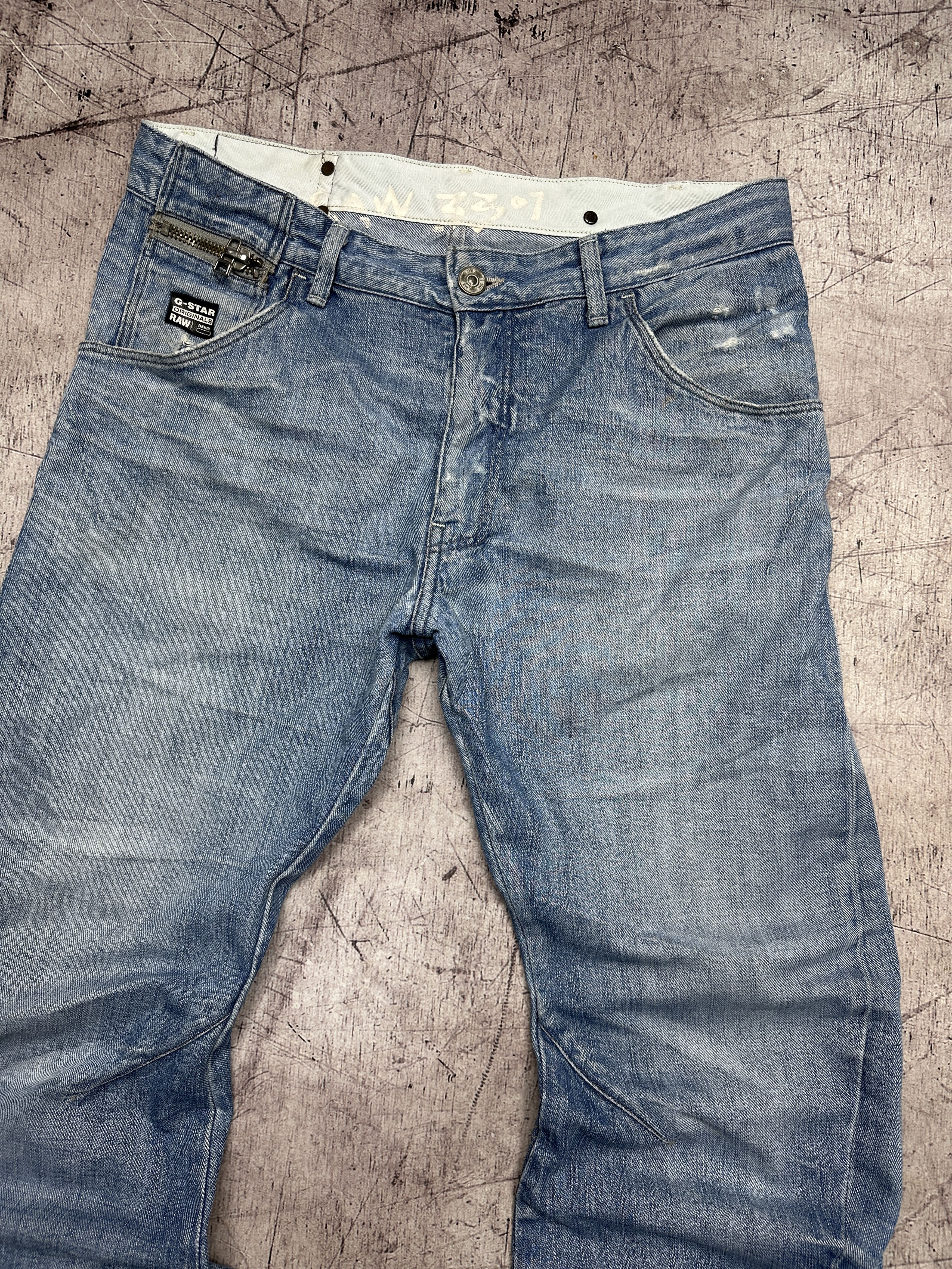 G-Star G Star Raw Mens Fince Arc Loose Tapered Denim Pants Jeans Size US 33 - 2 Thumbnail