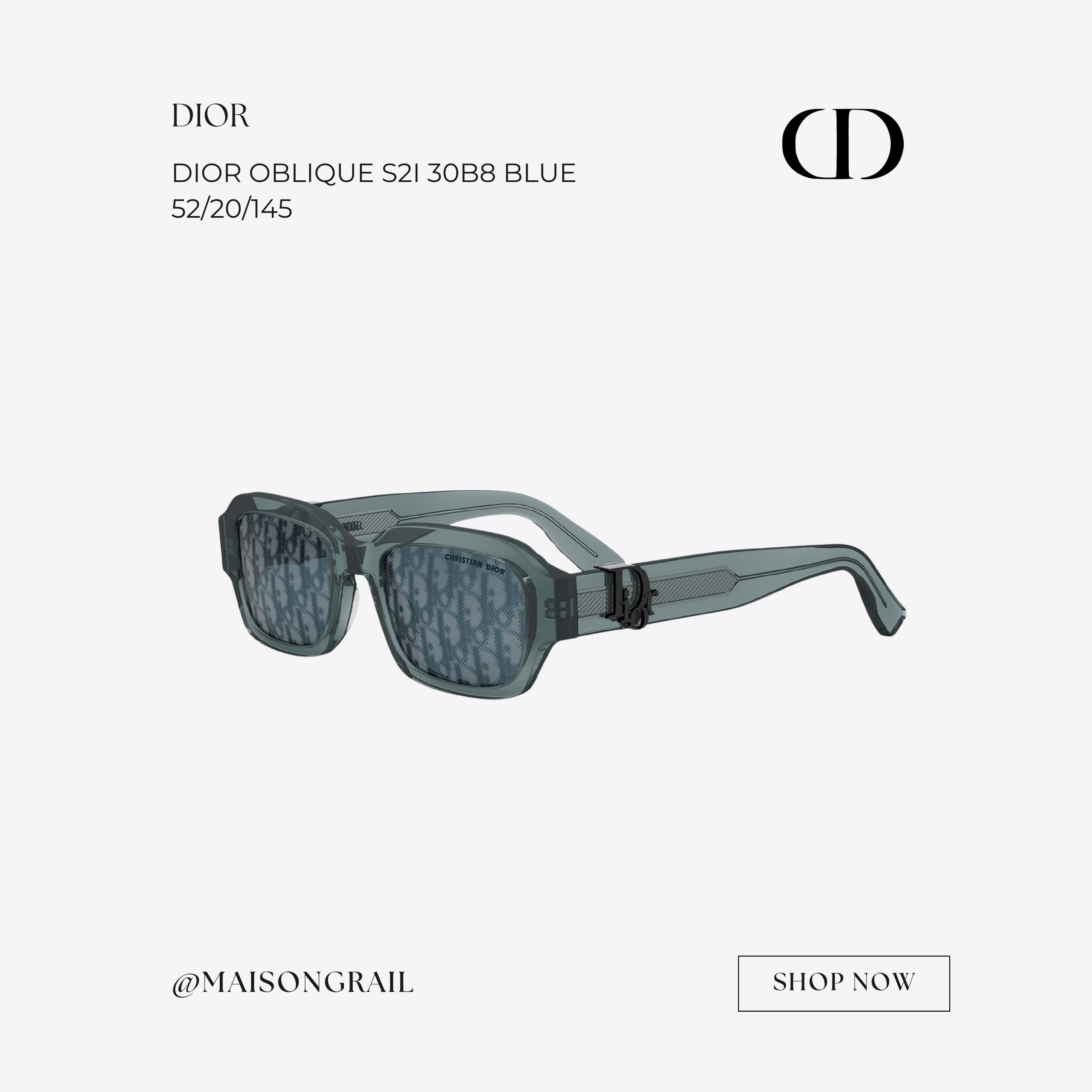 Dior DIOR OBLIQUE S2I 30B8 SUNGLASSES Size ONE SIZE - 1 Thumbnail
