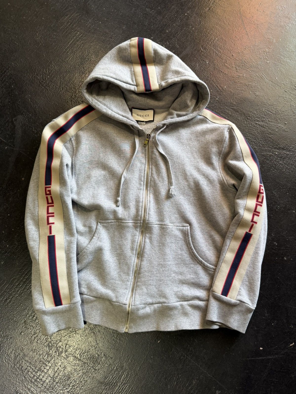 Gucci Gucci stripe band zip jacket Size US L / EU 52-54 / 3 - 1 Thumbnail