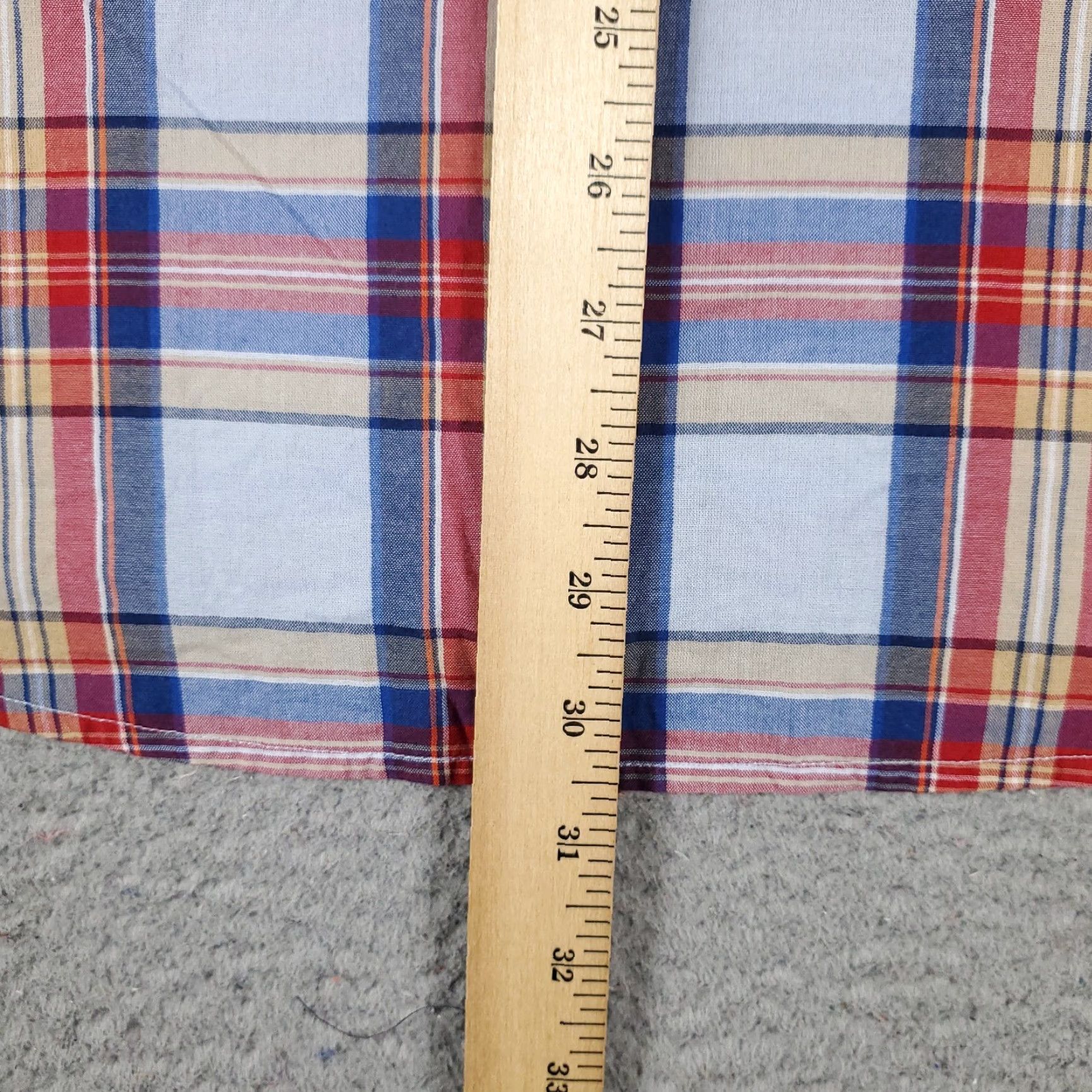 Tommy Hilfiger Tommy Hilfiger Shirt Mens Large Blue Red Plaid Casual Button Up Long Sleeve Size US L / EU 52-54 / 3 - 5 Thumbnail
