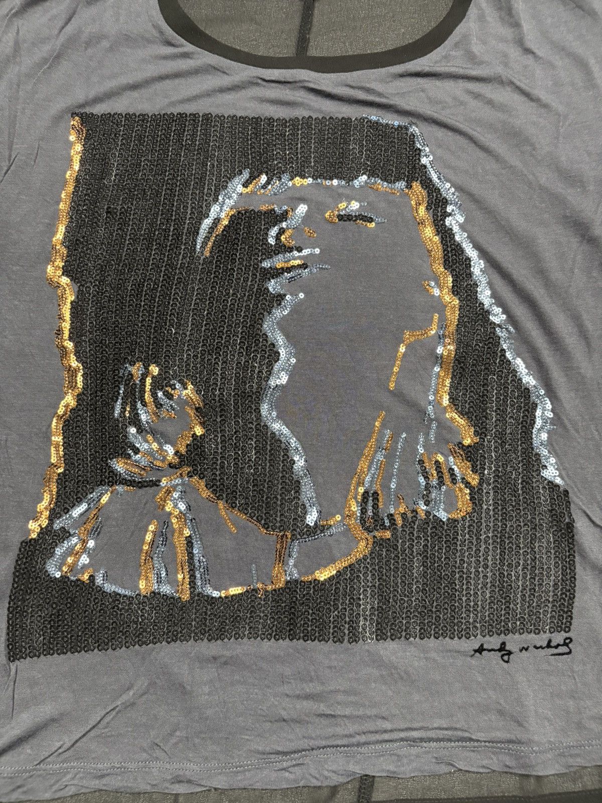 Andy Warhol Andy Warhol Pepe Jeans 2000s Sequin Graphic Top Pop Art Y2K Size S / US 4 / IT 40 - 6 Thumbnail