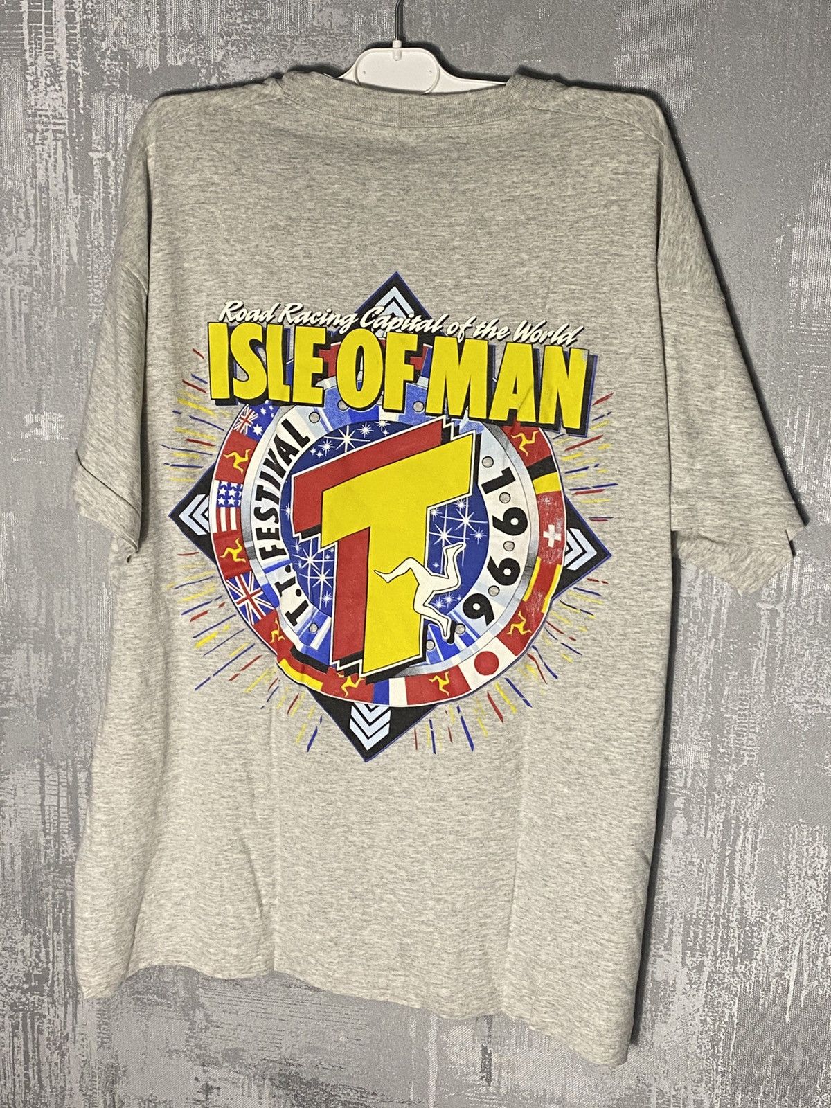 Other 1996 Vintage Isle Of Man Road Racing Moto T-shirt world Size US XL / EU 56 / 4 - 2 Thumbnail