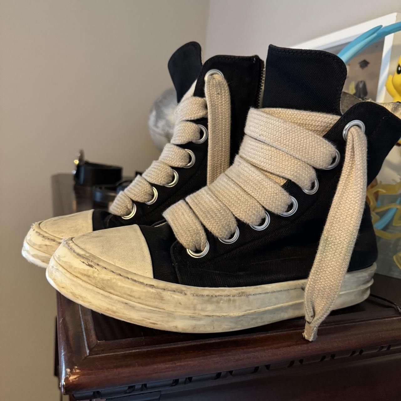 Rick Owens Drkshdw Rick Owens DRKSHDW Jumbo Lace Ramones Size US 11 / EU 44 - 1 Thumbnail