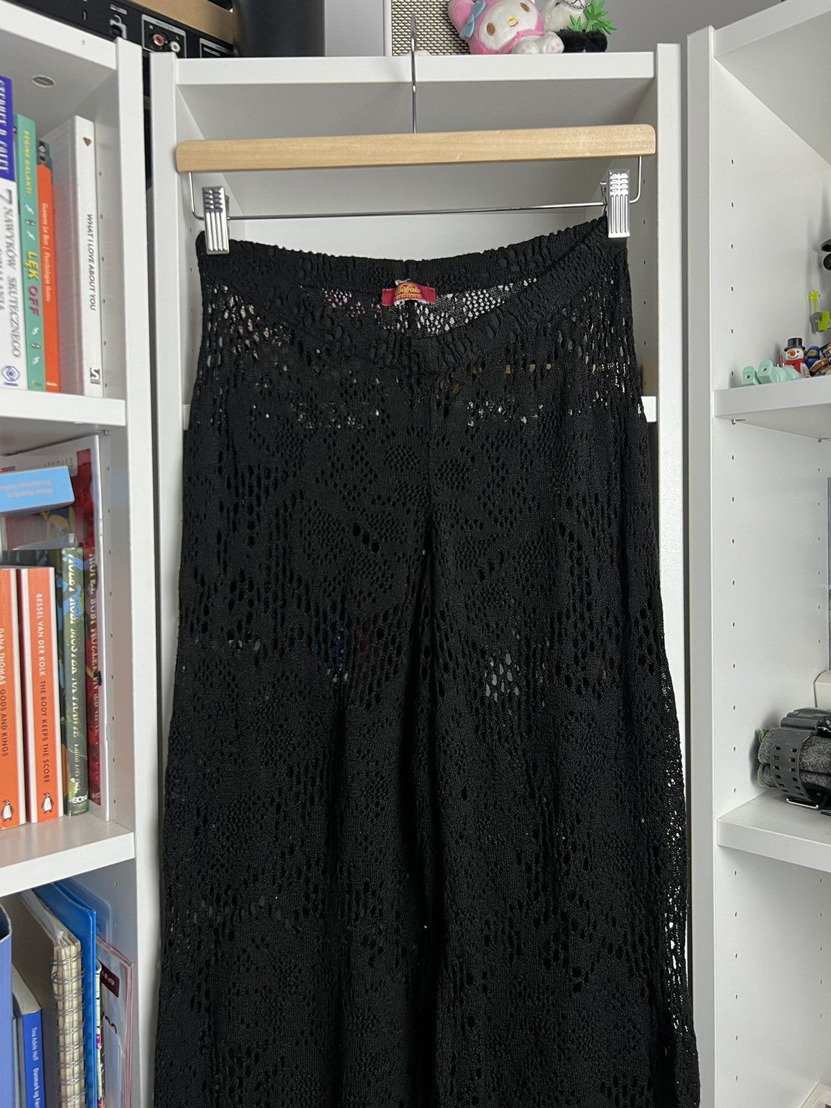 Buffalo London × Vintage Vintage Y2K Buffalo London black crochet pants M designer 90s Size 30" / US 8 / IT 44 - 4 Thumbnail
