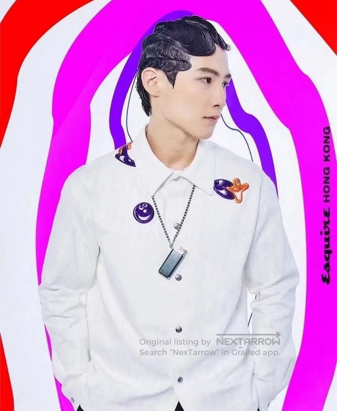 Dior DIOR x KENNY SCHARF Men's Solid Shirt Jacket. Size US S / EU 44-46 / 1 - 8 Thumbnail