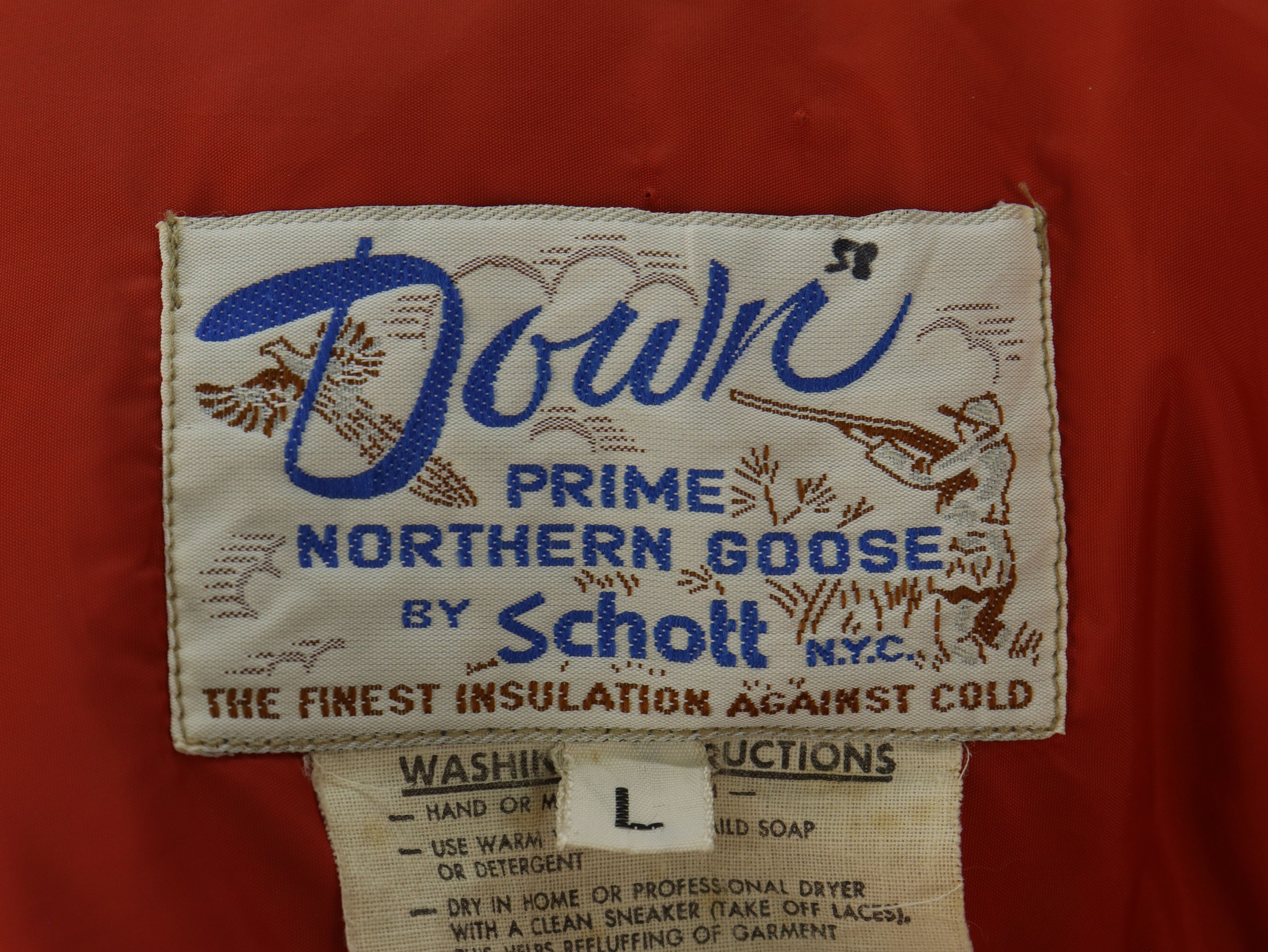 Schott Vtg. Schott N.Y.C. Down Padded Talon Western Two Tone Jacket Size US L / EU 52-54 / 3 - 12 Thumbnail