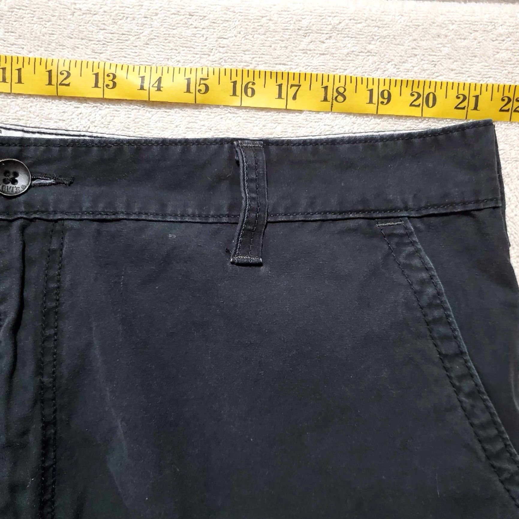 Levi's Levi’s Cargo Shorts Men’s 42 Black Two Horse Brand Utility Pockets Workwear Size US 40 / EU 56 - 6 Thumbnail