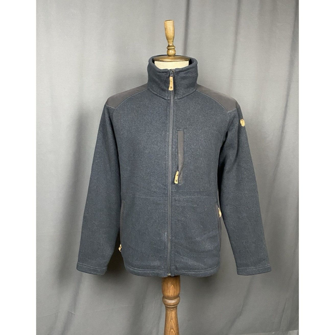 Fjallraven Fjallraven Buck Fleece Blue Full Zip Fleeced High Neck Sweat Size US L / EU 52-54 / 3 - 1 Thumbnail