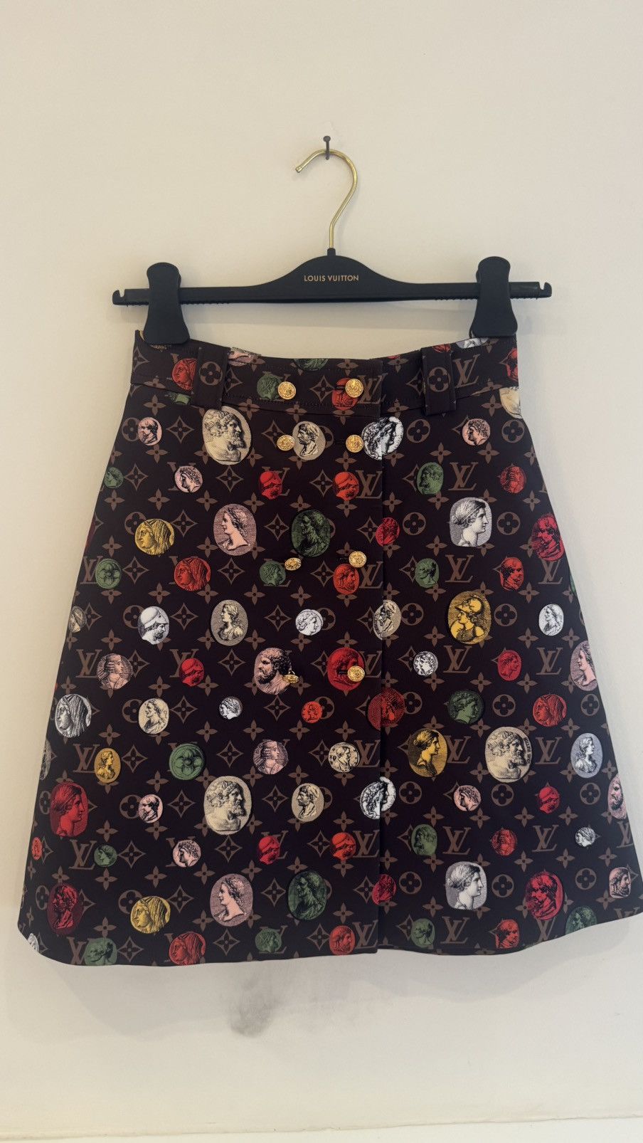 Louis Vuitton Louis Vuitton x Fornasetti Monogram Portrait Printed Skirt Size 25" / US 0 / IT 36 - 2 Thumbnail