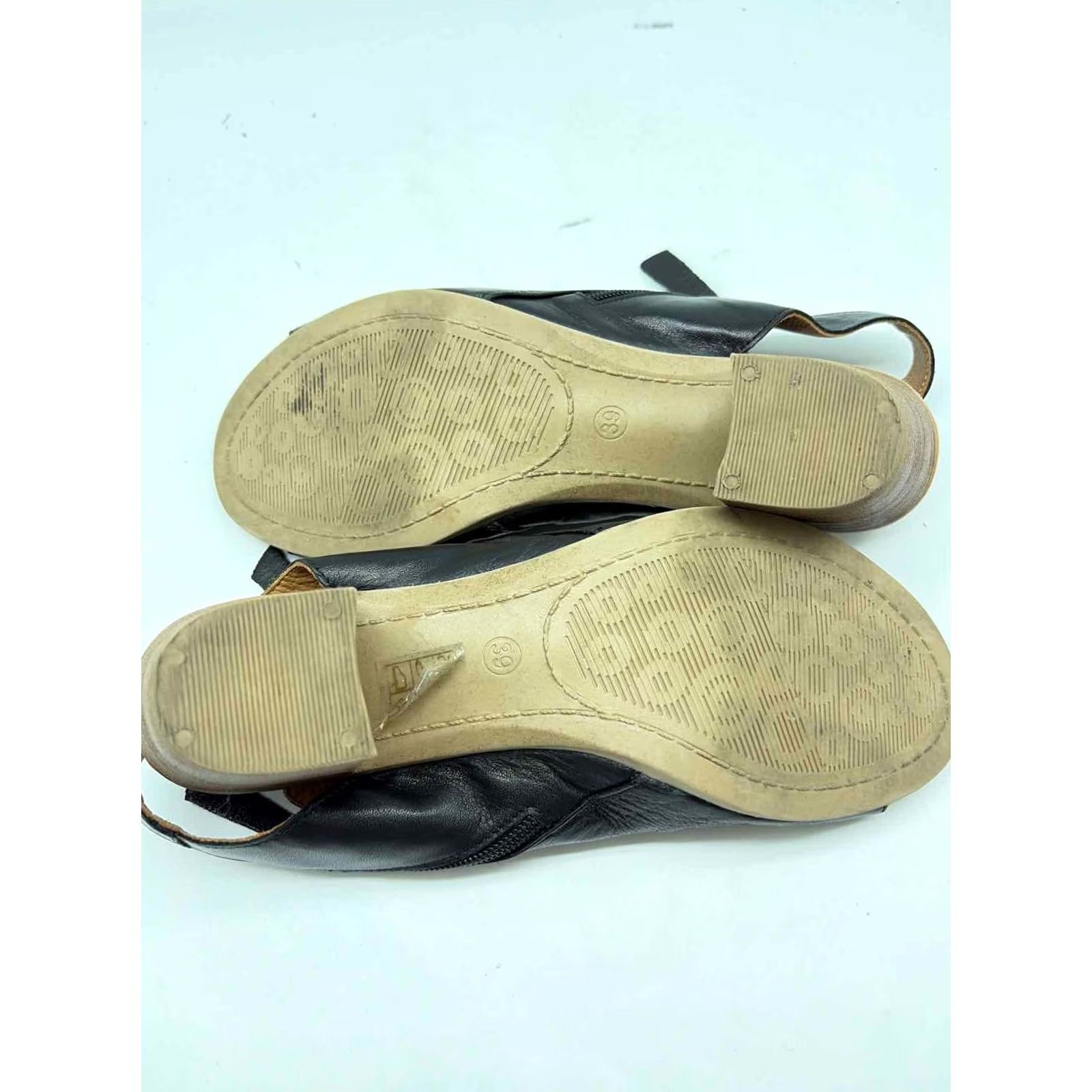 Vintage Biza Black Size 39 Block Heels Size US 9 / IT 39 - 6 Thumbnail