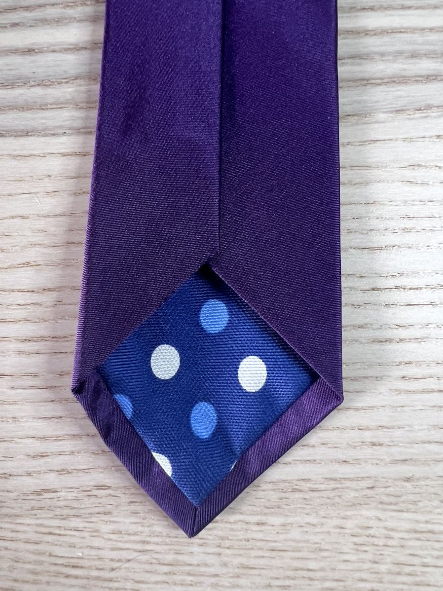 Paul Smith Skinny purple tie, silk, made in Italy, worn x 3 Size ONE SIZE - 14 Thumbnail