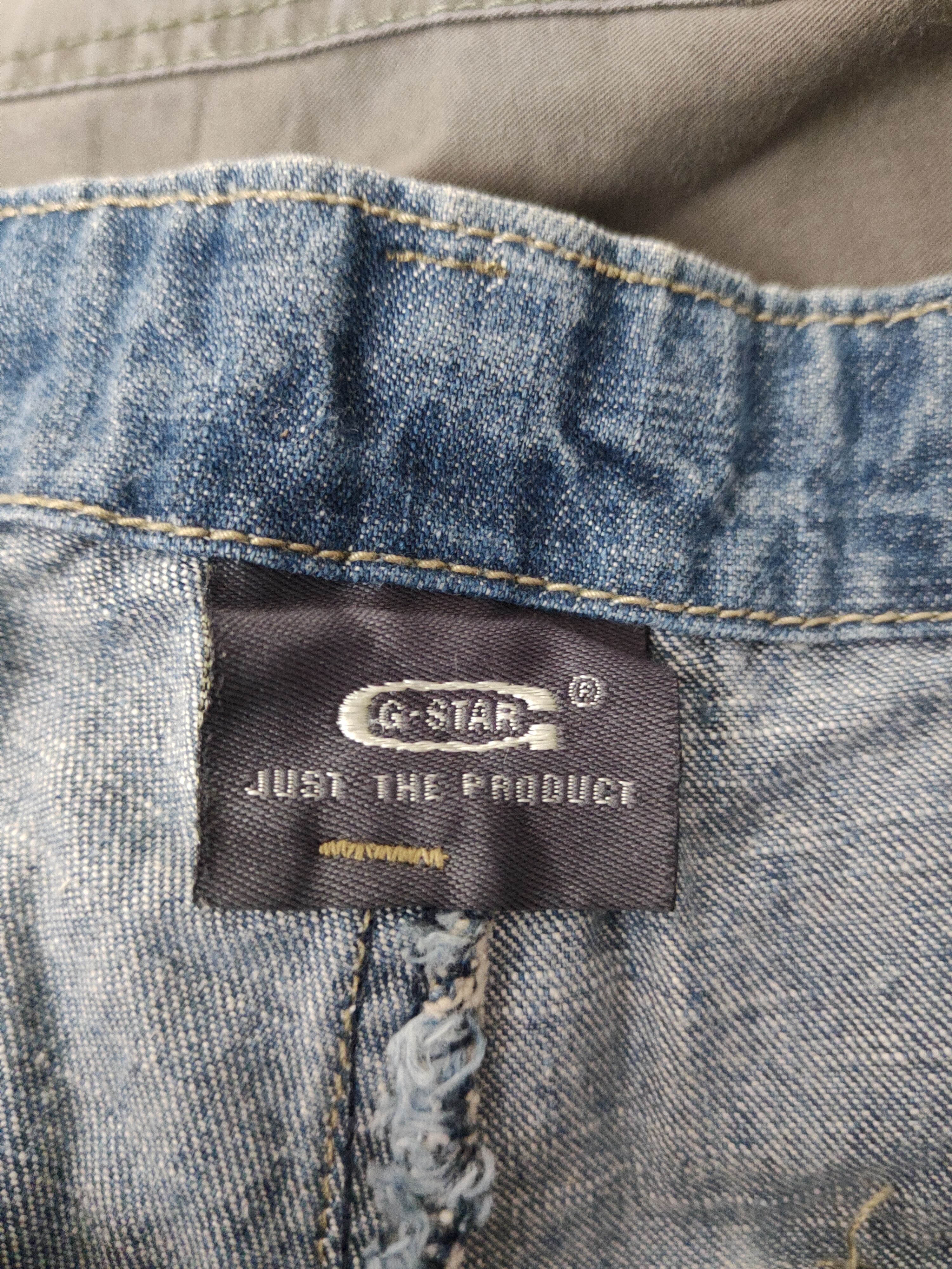 G-Star DL G Star Raw Blue Distressed Ripped denim Jeans #1321 Size US 35 - 19 Thumbnail