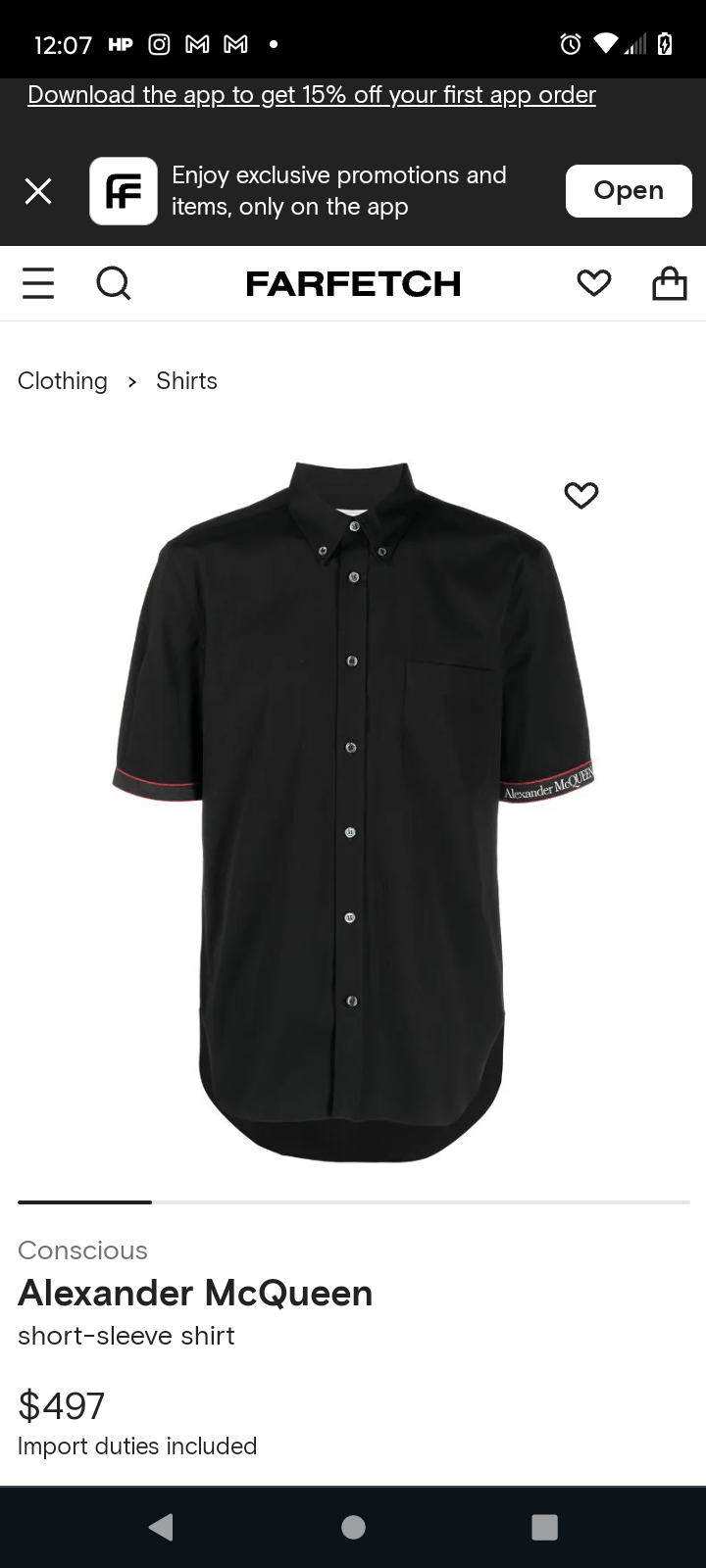 Alexander McQueen Alexander McQueen short sleeve button down Size US L / EU 52-54 / 3 - 1 Thumbnail