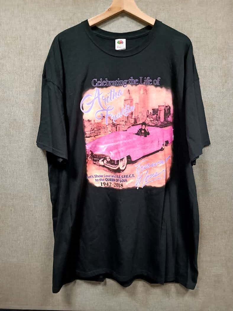 Fruit Of The Loom vintage t shirt Aretha Franklin Size US XL / EU 56 / 4 - 2 Thumbnail