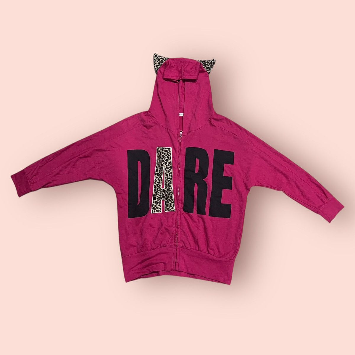 Japanese Brand VINTAGE COLZA JAPAN LEOPARD EARS HOODIE Size M / US 6-8 / IT 42-44 - 4 Thumbnail