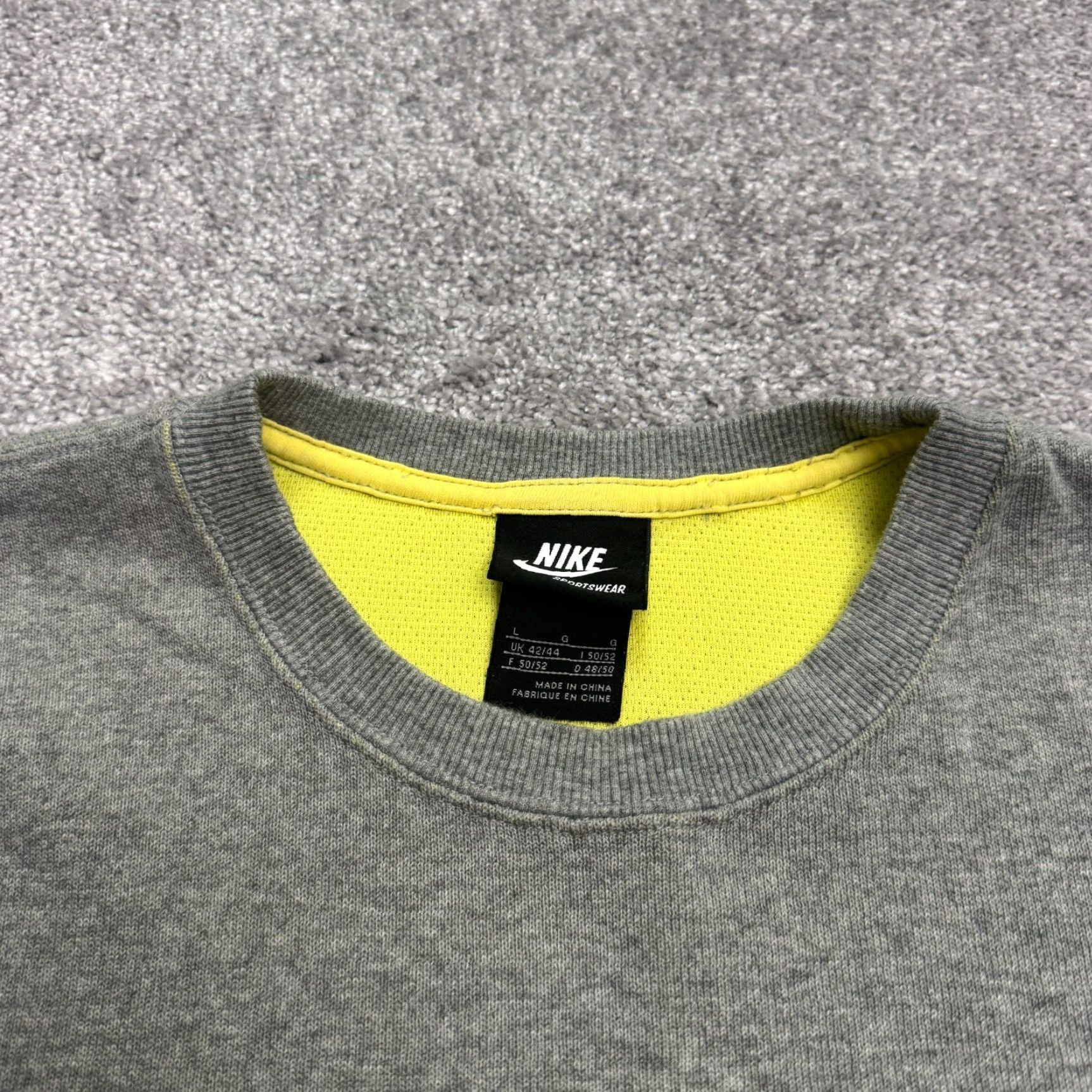 Nike Nike NSW Pullover Sweatshirt Men L Gray Crew Neck Casu al Active Size US L / EU 52-54 / 3 - 4 Thumbnail