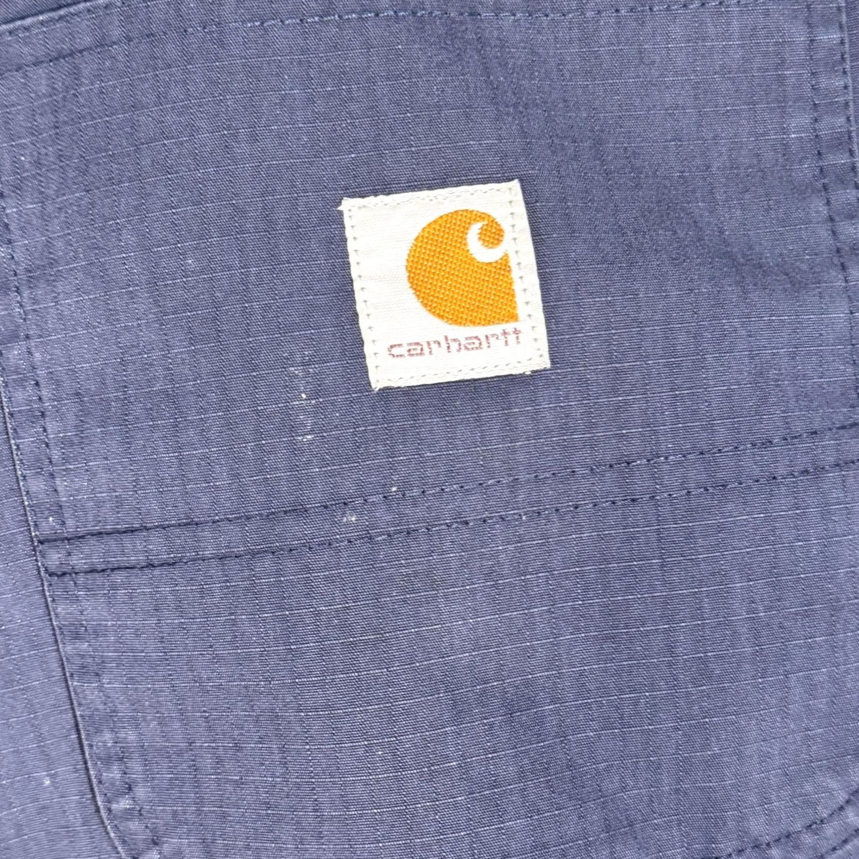 Carhartt Carhartt Pants Mens 40x30 Navy Ripstop Work Utility Relaxed Fit Paint Stains Size US 38 / EU 54 - 7 Thumbnail