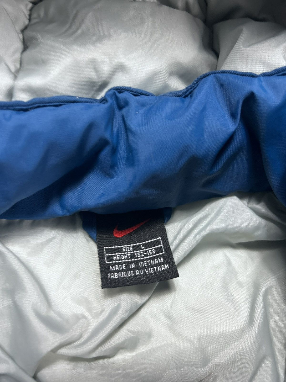 Nike × Vintage Nike puffer jacket blue vintage 90s down Size US S / EU 44-46 / 1 - 3 Thumbnail
