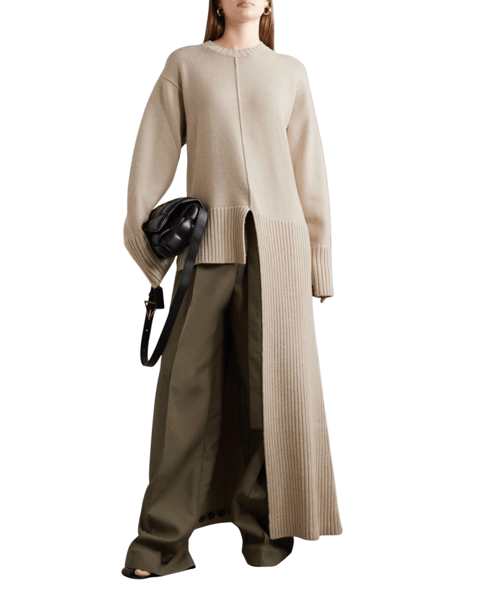 Peter Do Peter Do FW21 Beige Convertible Cape Sweater Size XS / US 0-2 / IT 36-38 - 4 Thumbnail