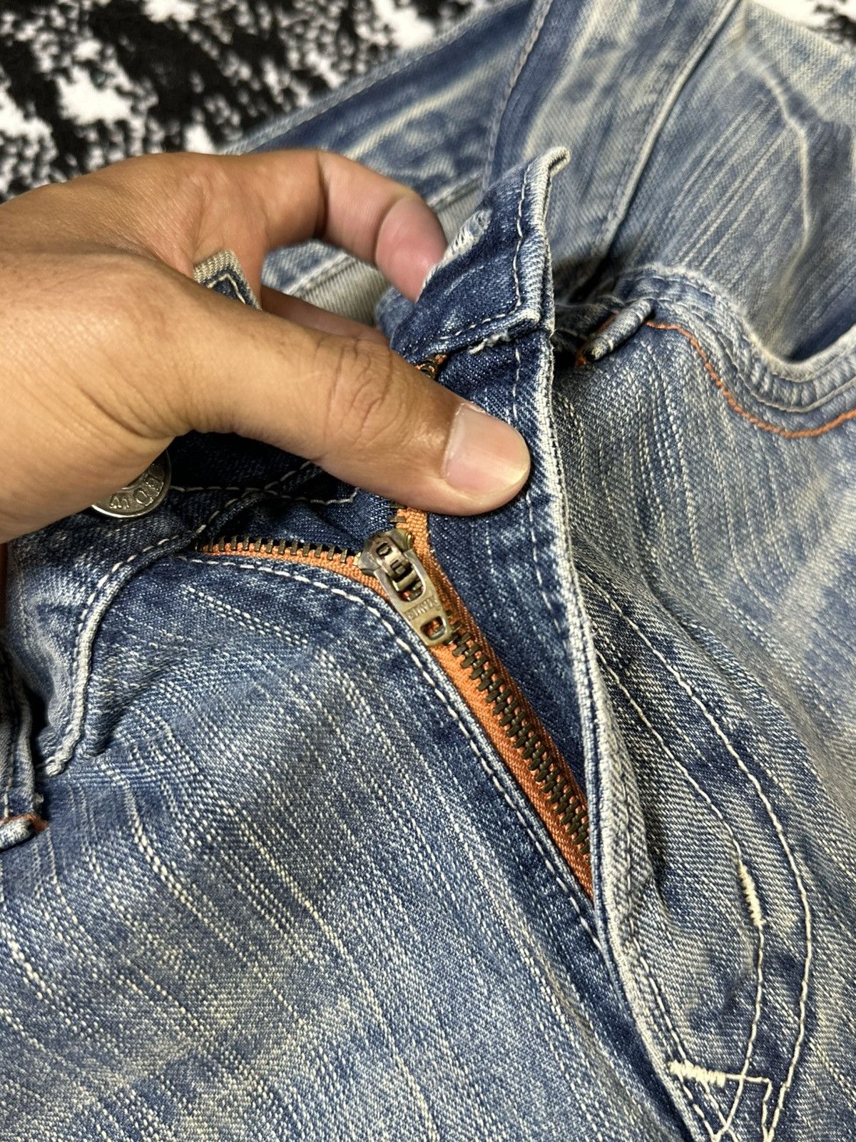 Kapital 2000s Edwin XV Ocean Wash Denim Size US 32 / EU 48 - 6 Thumbnail
