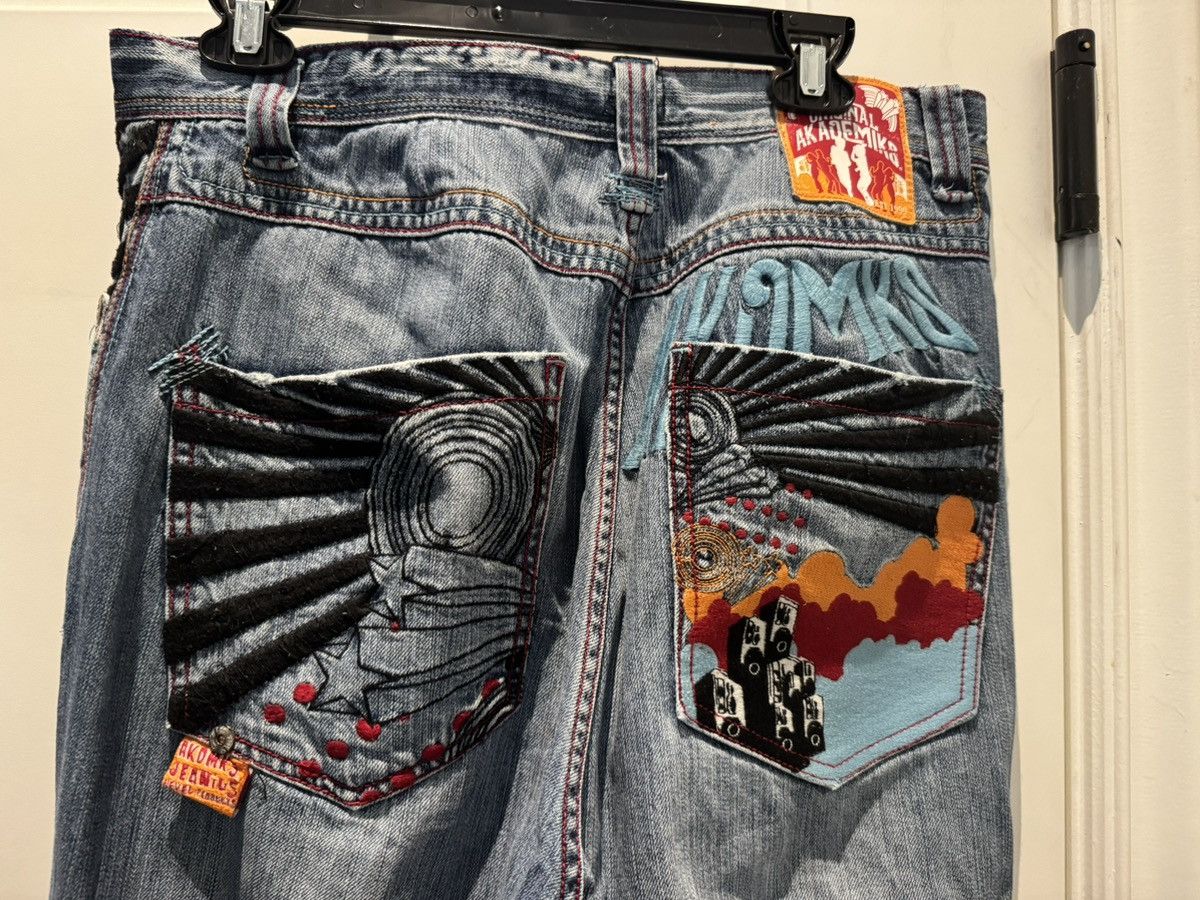 Akademiks Insane Akademiks Embroidery Jeans Size US 32 / EU 48 - 3 Thumbnail