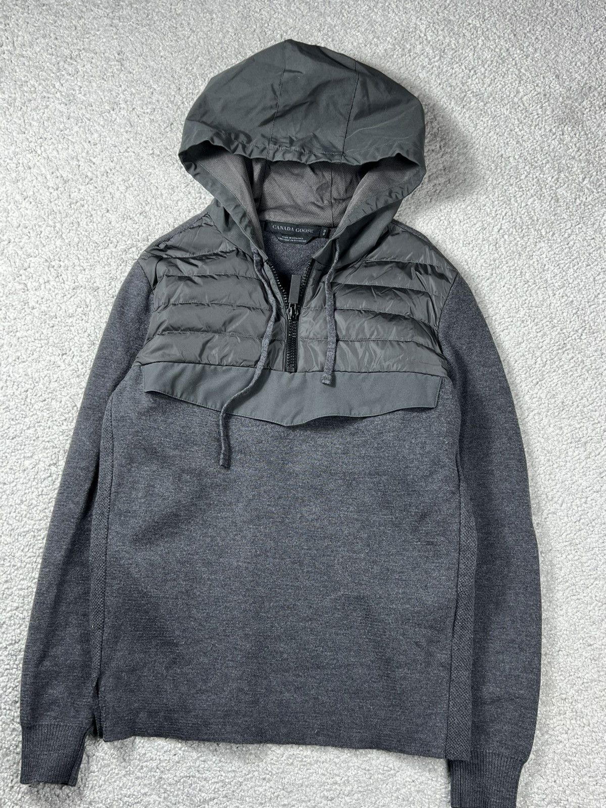 Canada Goose Canada Goose Hybridge Grey Knit Anorak Size M Size US M / EU 48-50 / 2 - 2 Thumbnail
