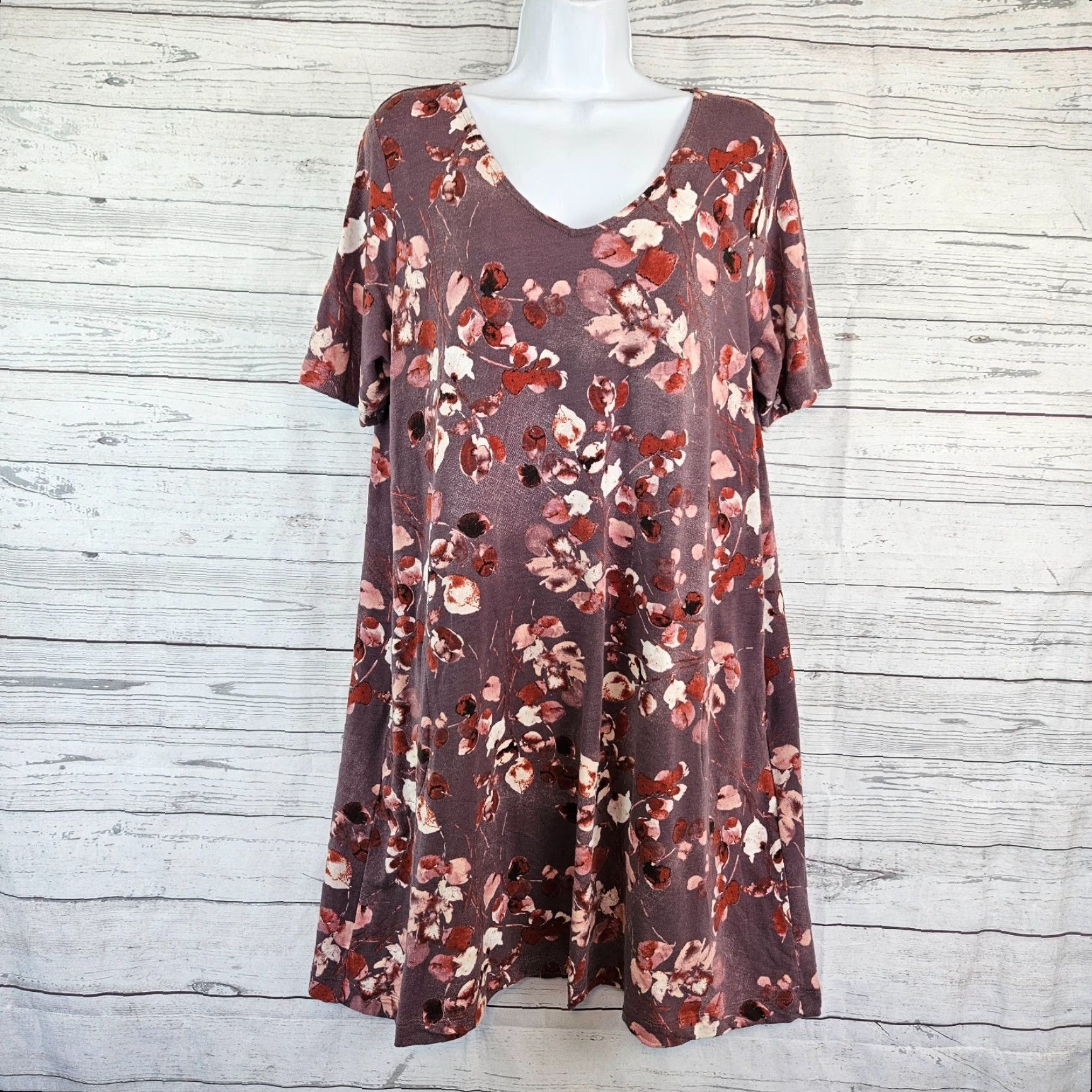 J. Jill Pure Jill Womens Affinity French Terry Dress Shirt? Size L / US 10 / IT 46 - 2 Thumbnail