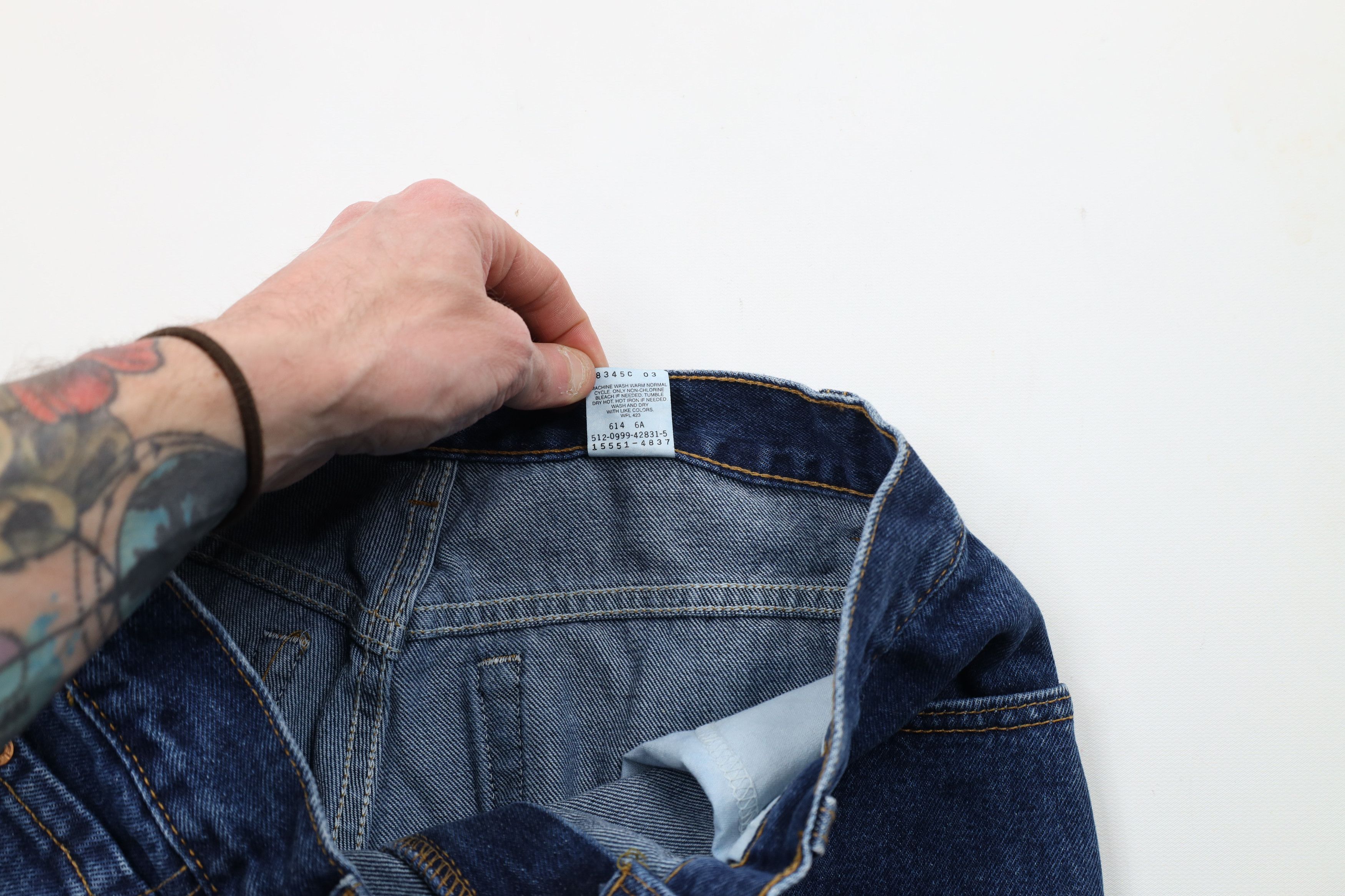 Levi's × Vintage Vintage 90s Levis 550 Fit Tapered Leg Denim Jeans USA Size 34" / US 12 / IT 48 - 8 Thumbnail