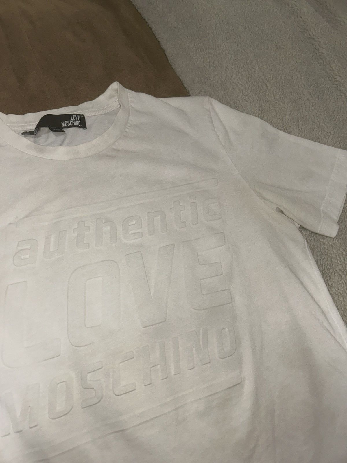 Moschino White Moschino 3d logo tee Size US XS / EU 42 / 0 - 4 Thumbnail