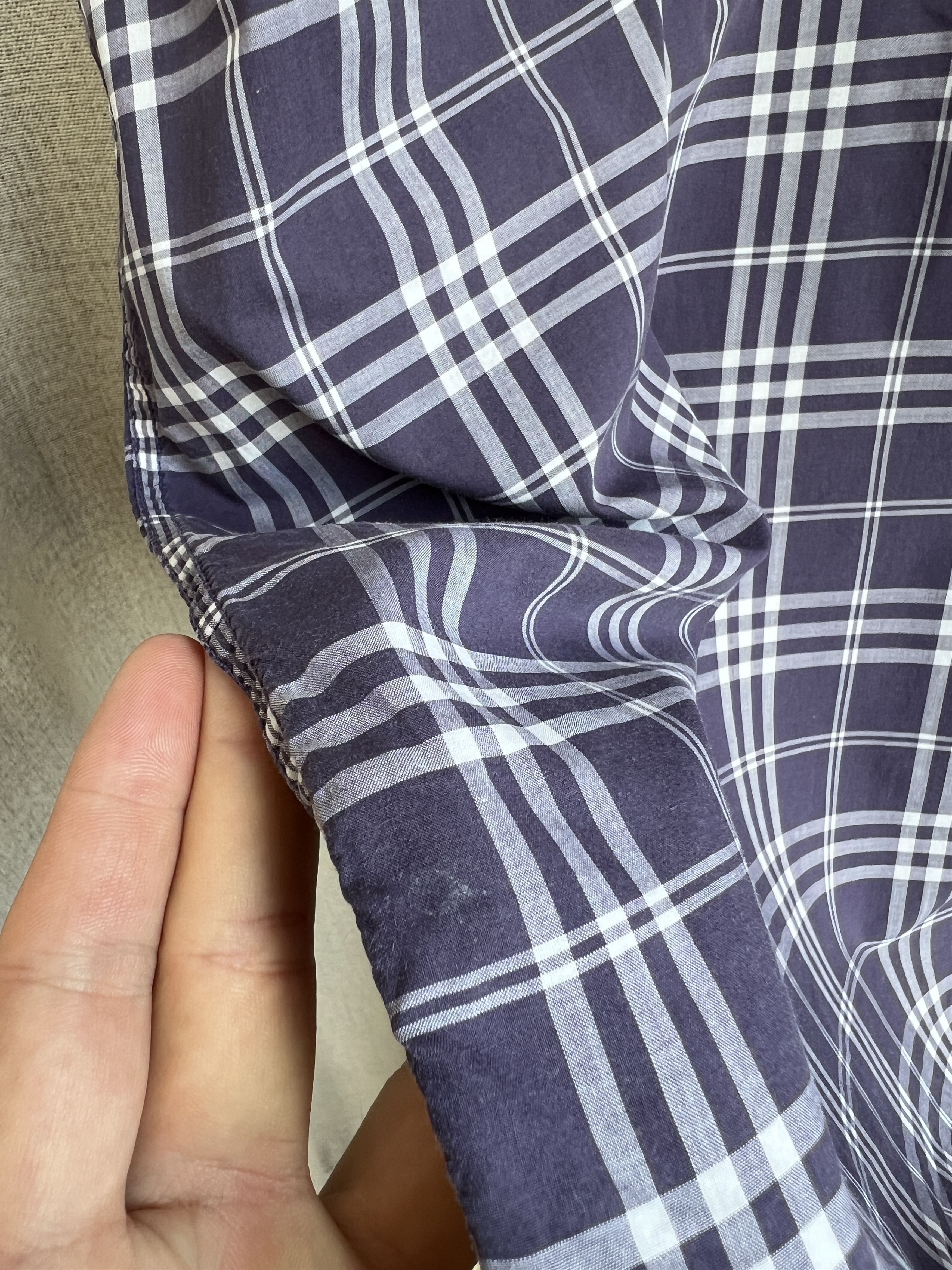 Burberry Vintage 80-90s Burberrys Made in USA Blue Nova Check Size US XL / EU 56 / 4 - 14 Thumbnail