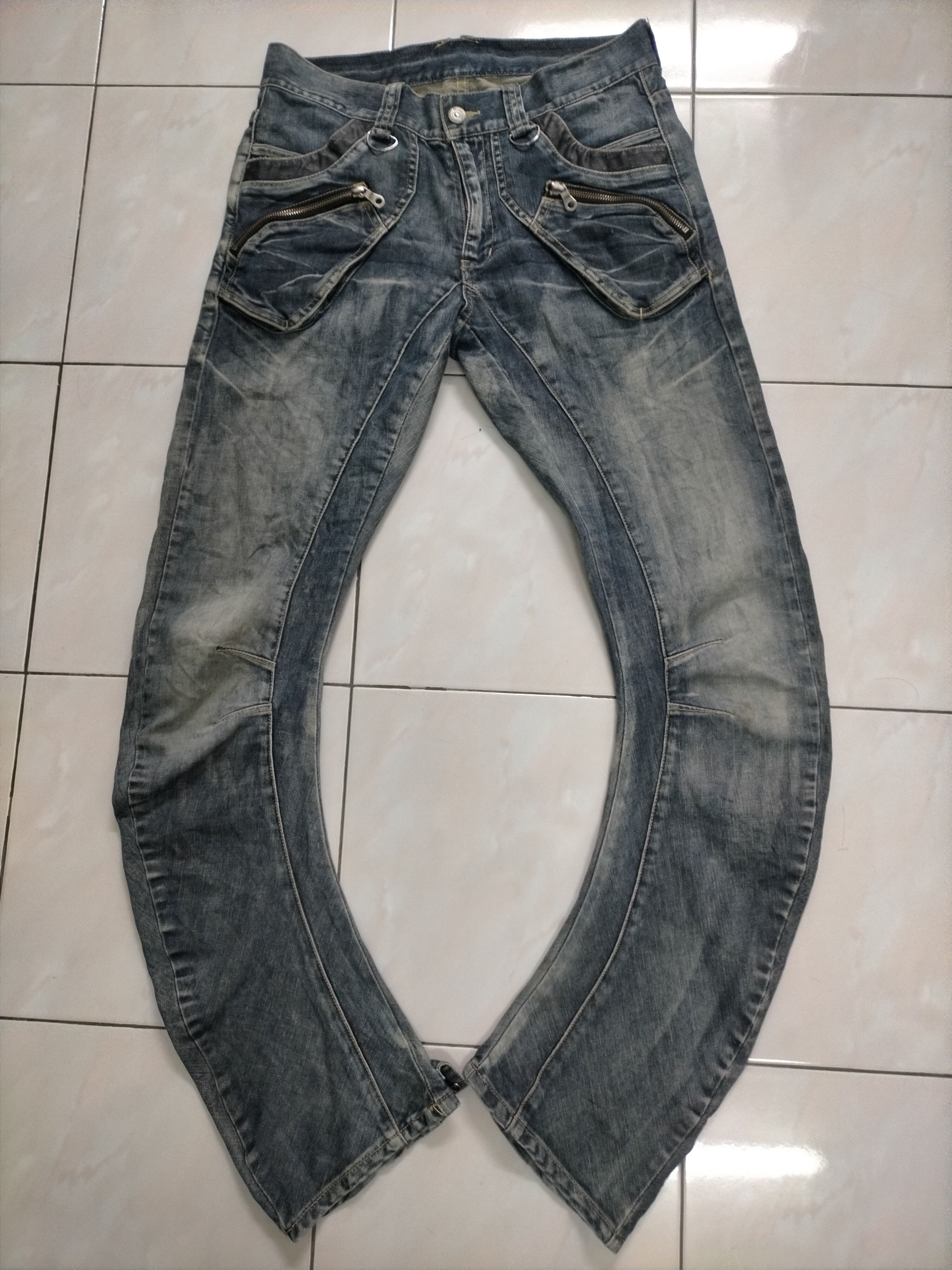 Japanese Brand × PPFM PPFM Mudwash Curved in Legs Denim Jeans Pant Size US 32 / EU 48 - 1 Thumbnail