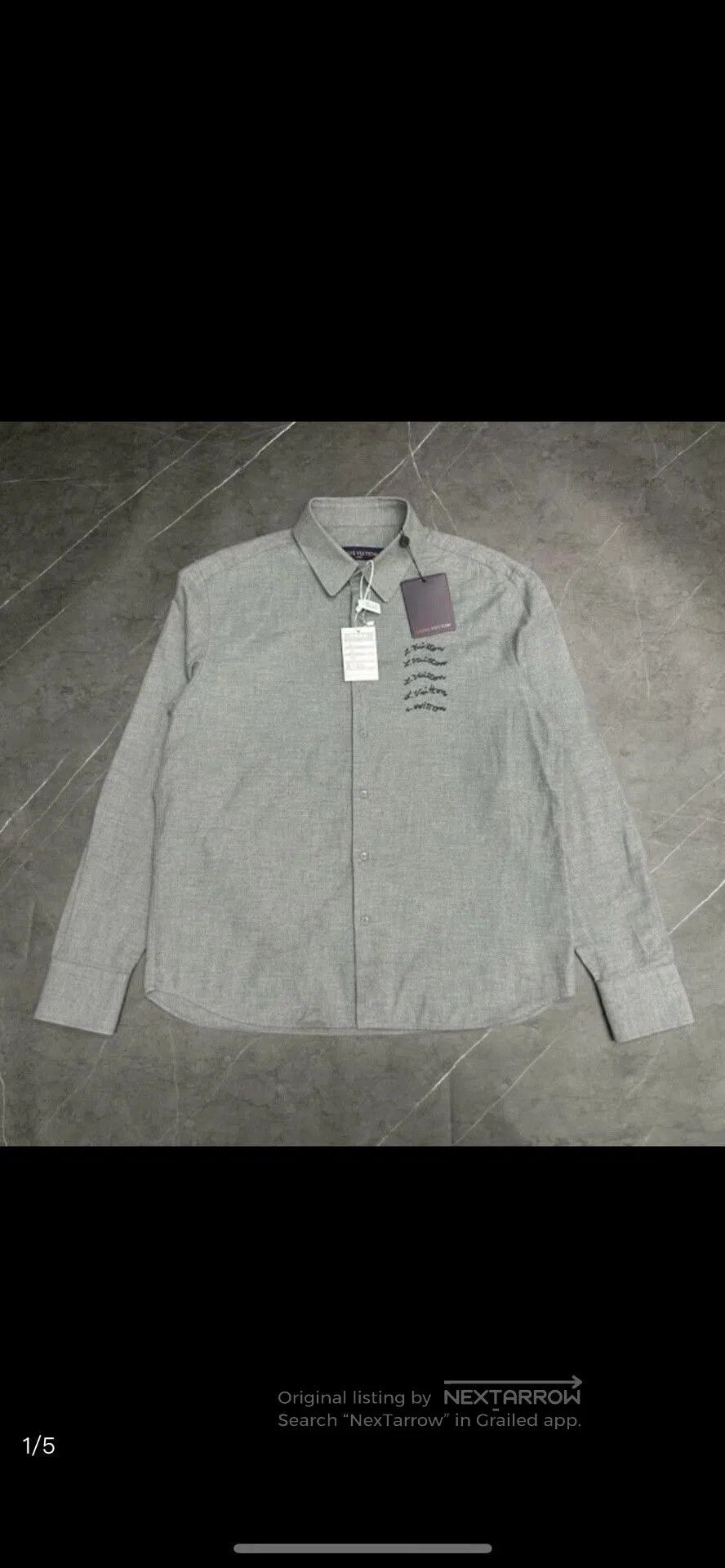 Louis Vuitton Louis Vuitton Embroidered Logo Shirt M Size. Size US M / EU 48-50 / 2 - 1 Thumbnail