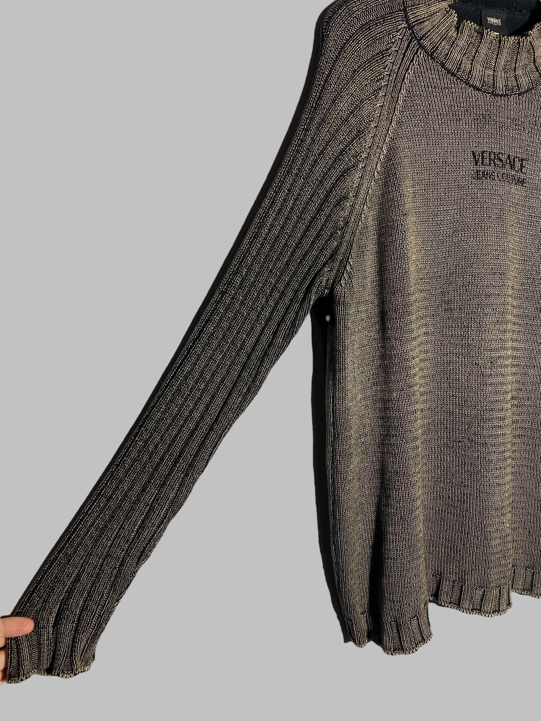 Versace Jeans Couture Vintage 90s Versace Jeans Couture Avant Garde Y2k Sweater Size US XXL / EU 58 / 5 - 6 Thumbnail