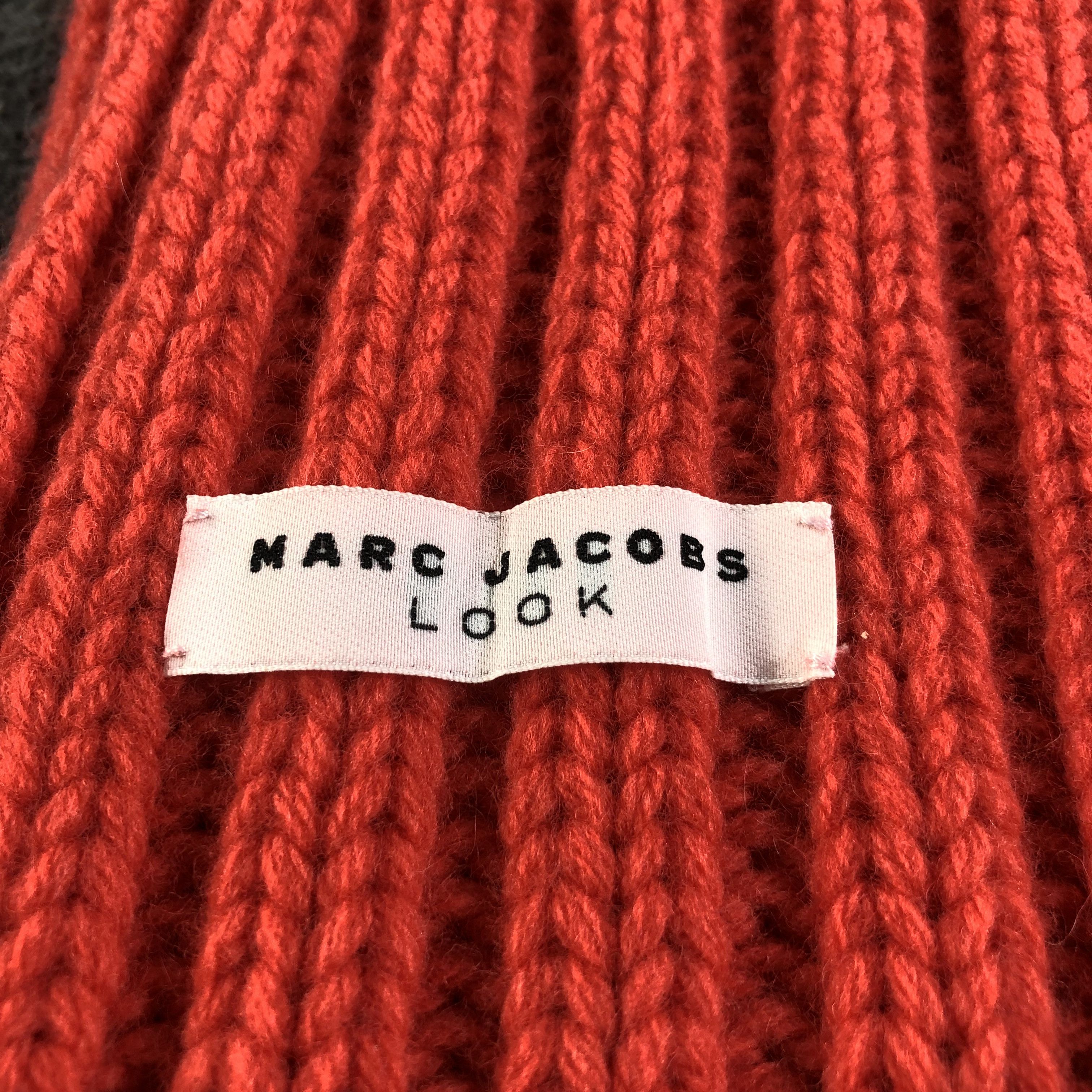 Marc Jacobs Marc Jacobs Wool Pleated Knit Scarf Muffler V1102 Size ONE SIZE - 4 Thumbnail