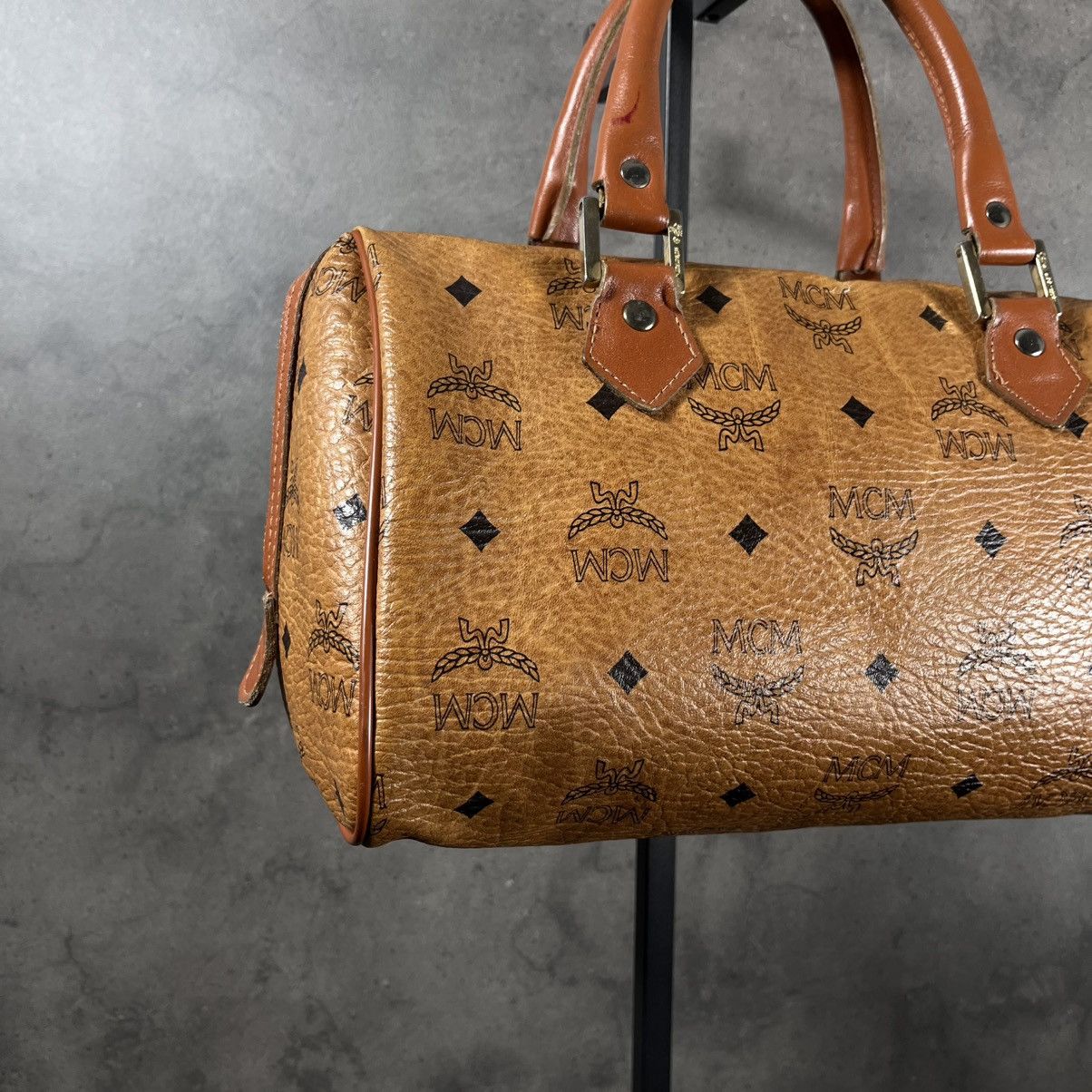 MCM Archive 80s MCM Archive Genuine Leather Keepall Hand Bag Size ONE SIZE - 10 Thumbnail